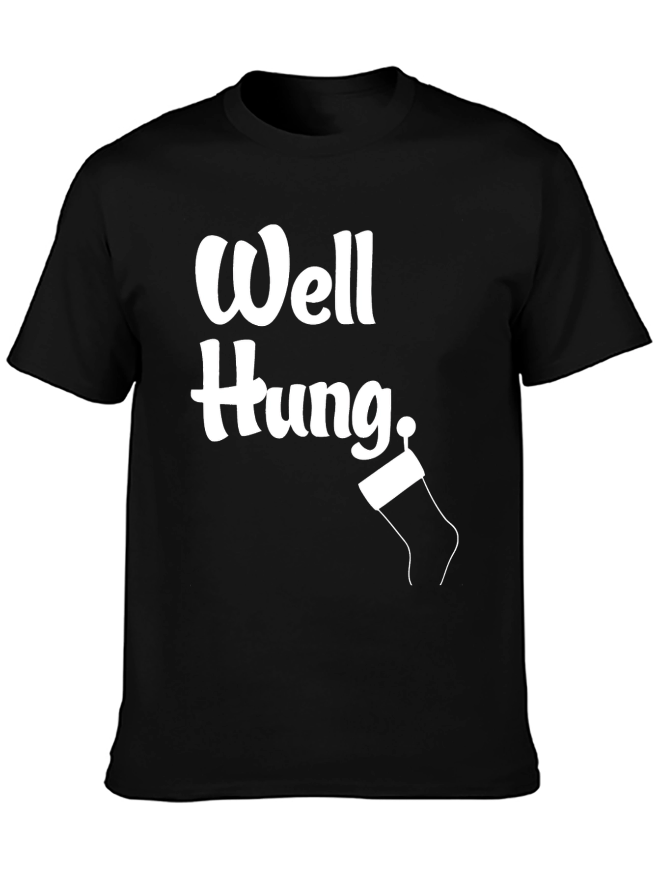 Well Hung Christmas Stocking Graphic Tee