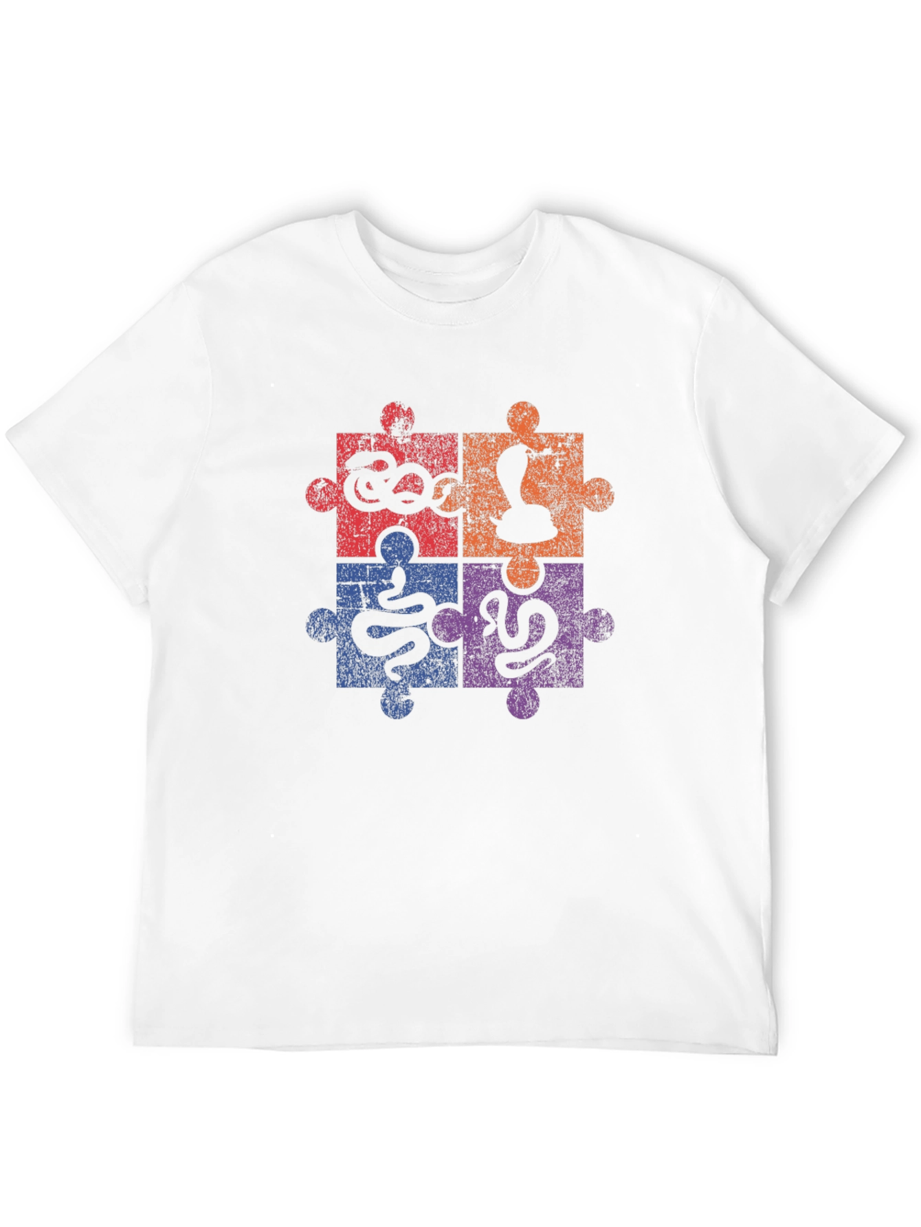 Puzzle Snakes Graphic Tee - Unique Reptile Design