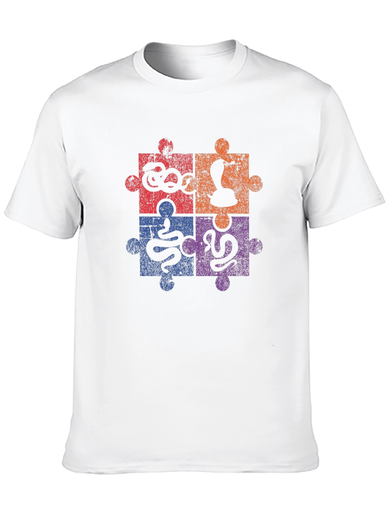 Puzzle Snakes Graphic Tee - Unique Reptile Design