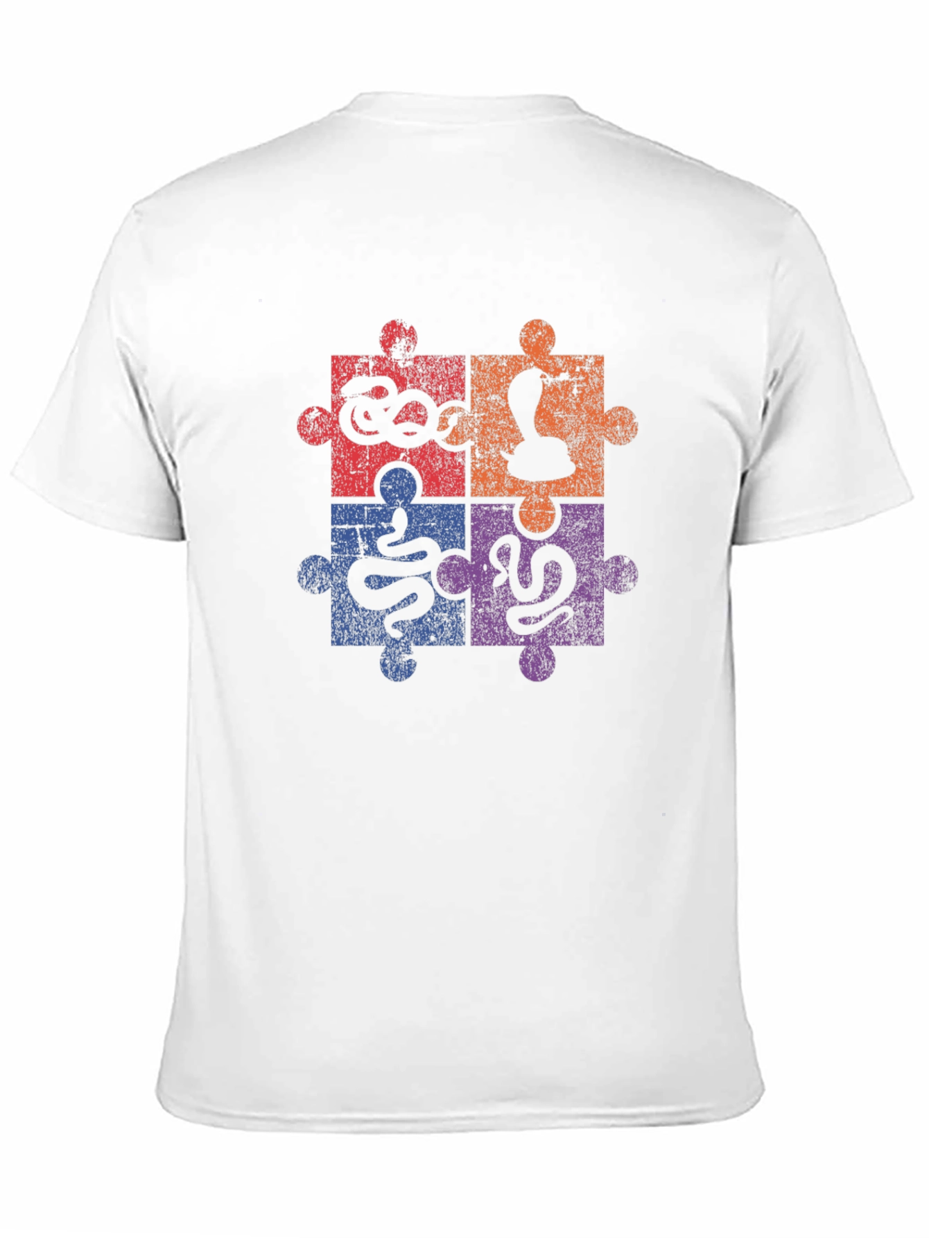 Puzzle Snakes Graphic Tee - Unique Reptile Design