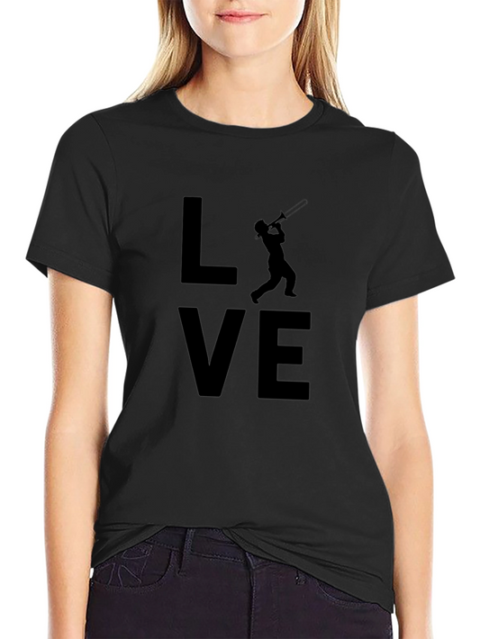 Love Trombone Black T-Shirt - Musician Gift