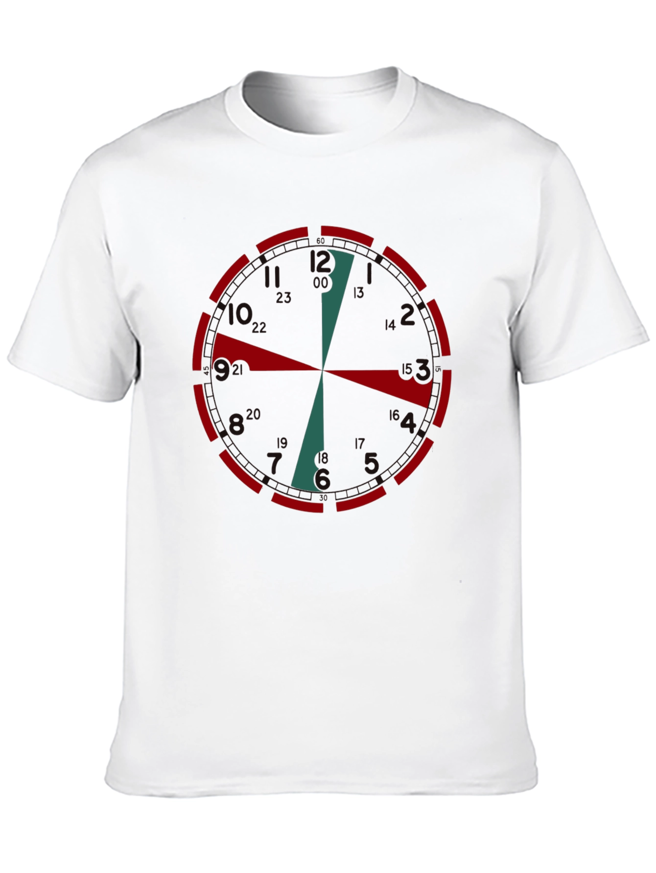 Clock Face Graphic Tee - Unique Time Design