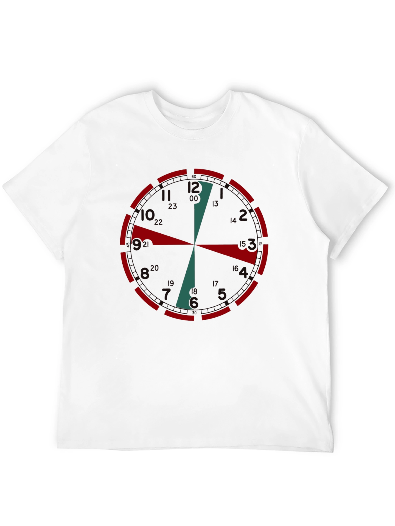Clock Face Graphic Tee - Unique Time Design