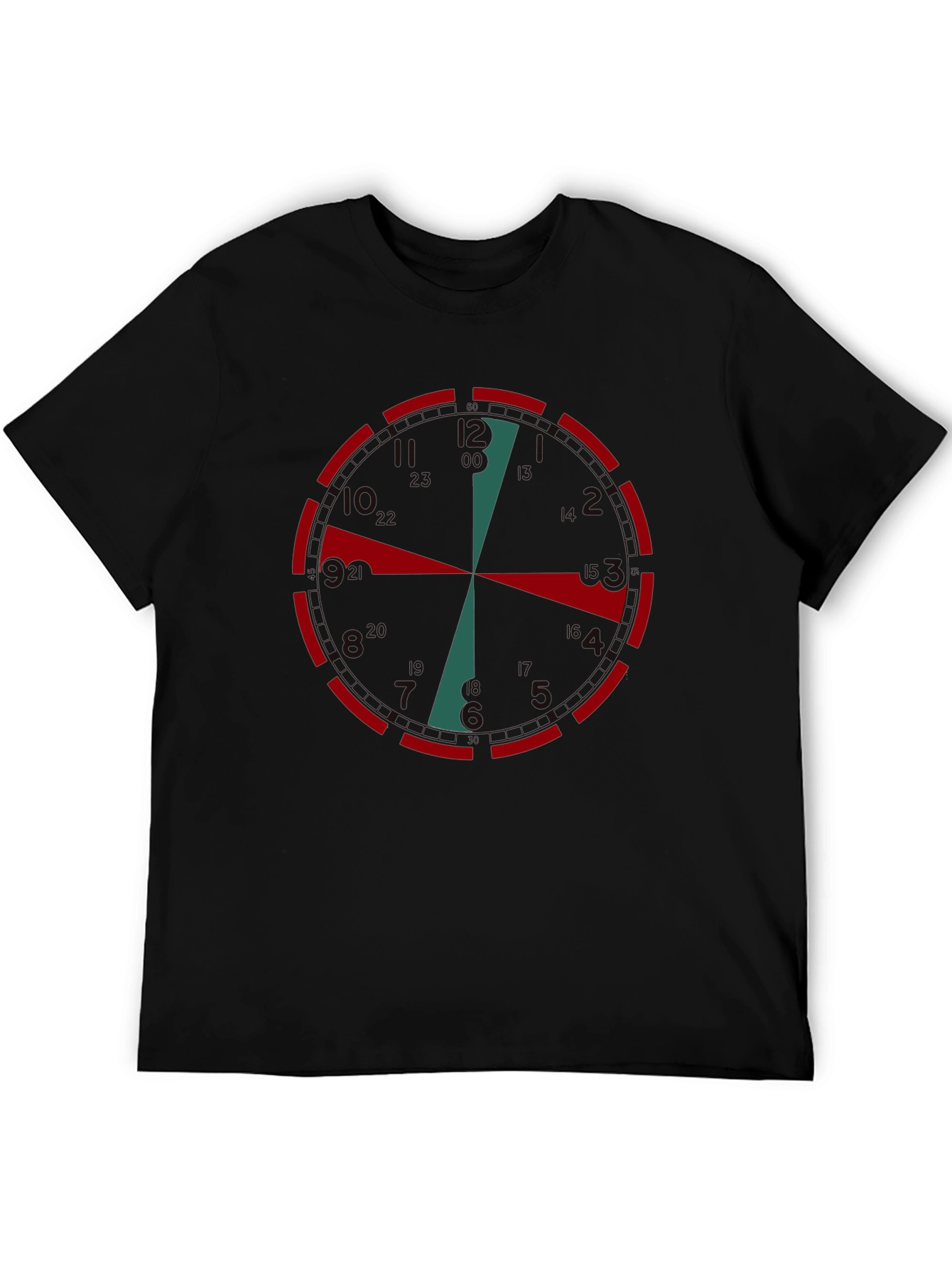 Clock Face Graphic Tee - Unique Time Design