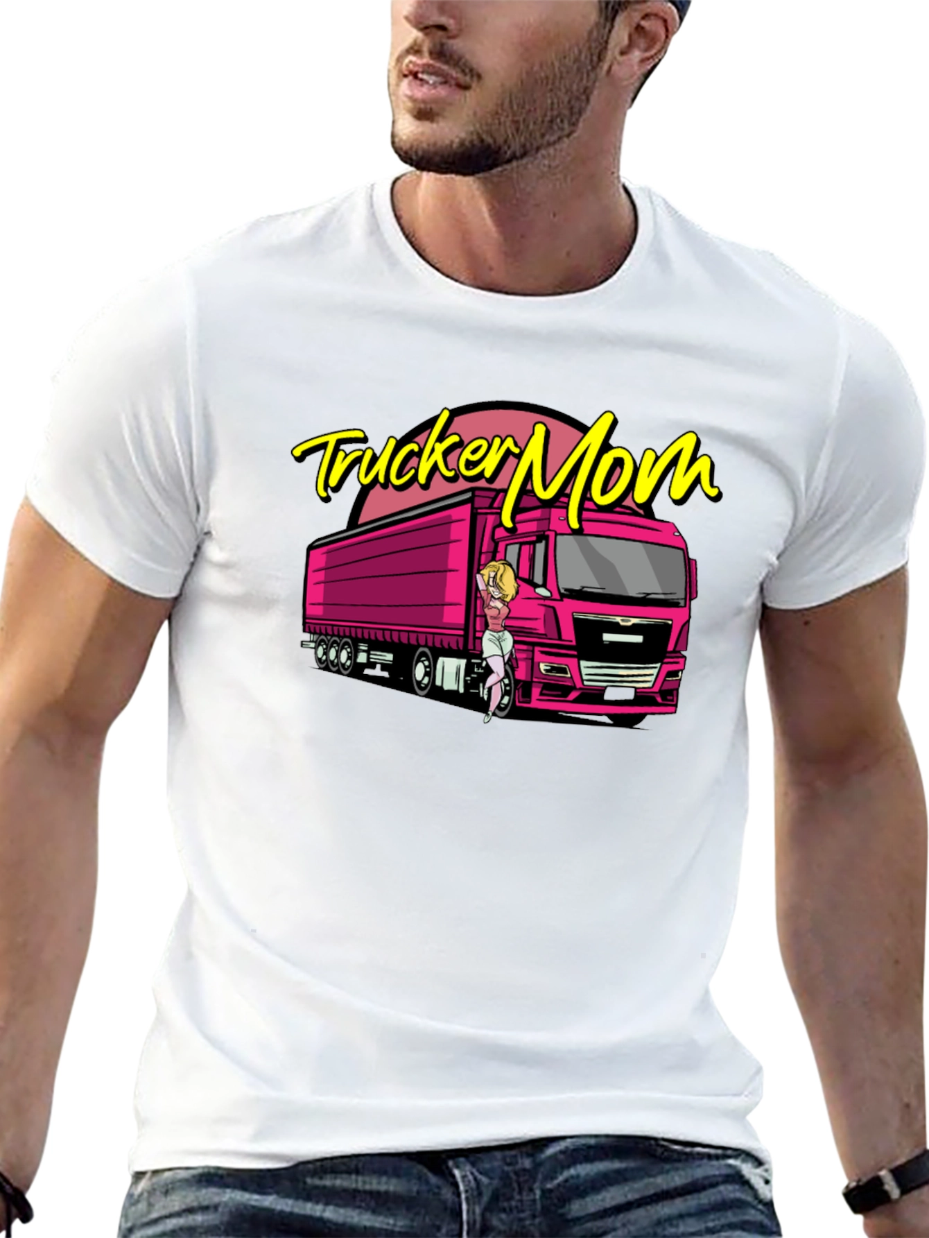 Trucker Mom T-Shirt - Bold & Fun Design