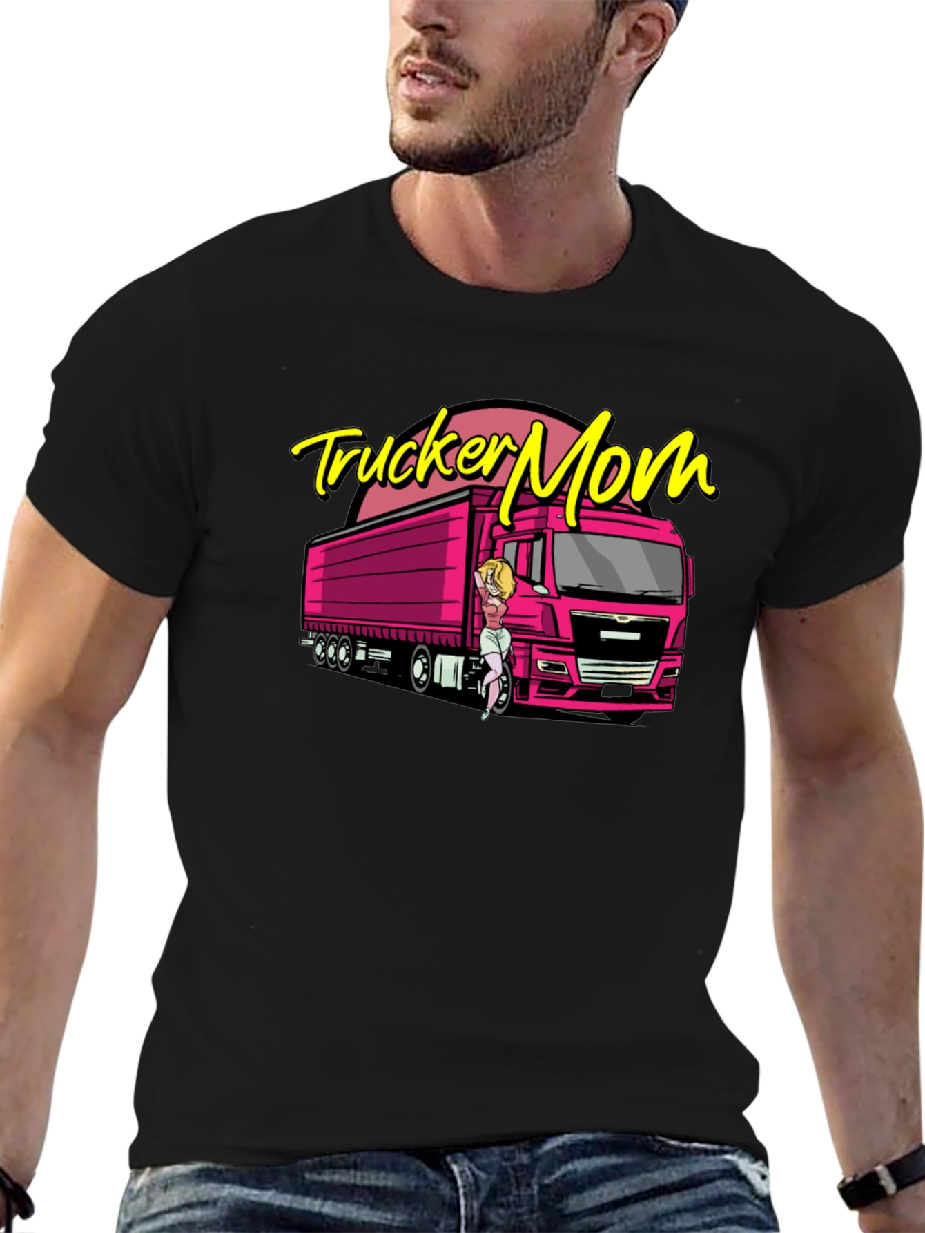 Trucker Mom T-Shirt - Bold & Fun Design