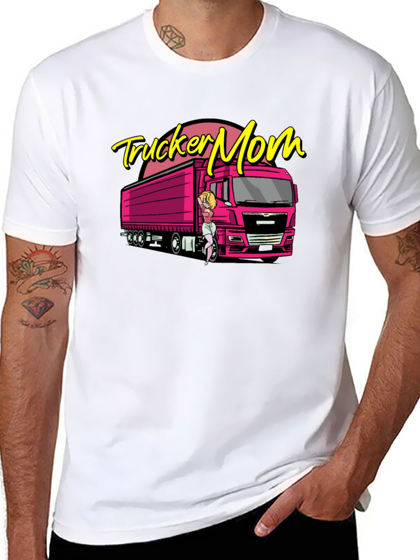 Trucker Mom T-Shirt - Bold & Fun Design