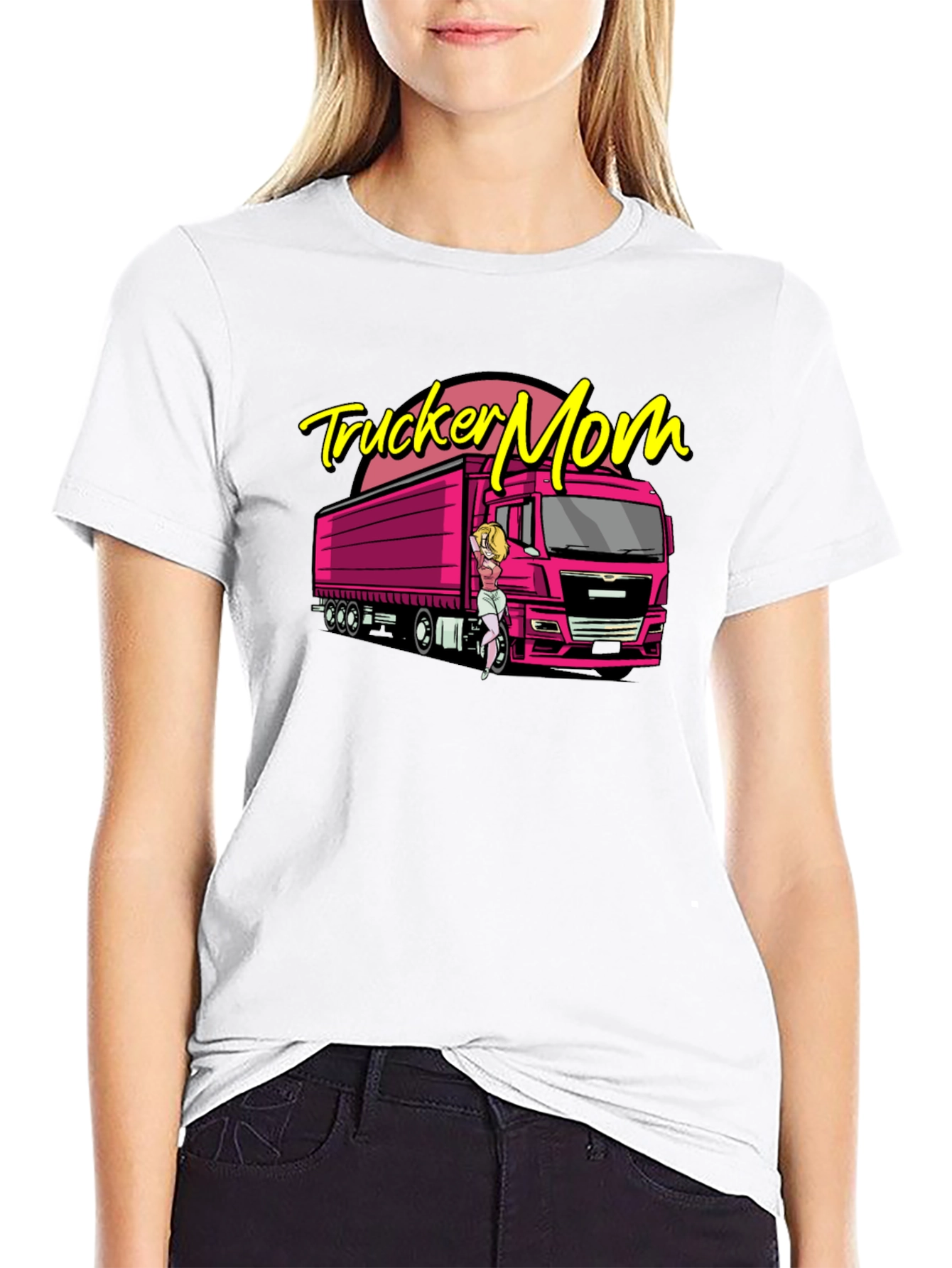 Trucker Mom T-Shirt - Bold & Fun Design
