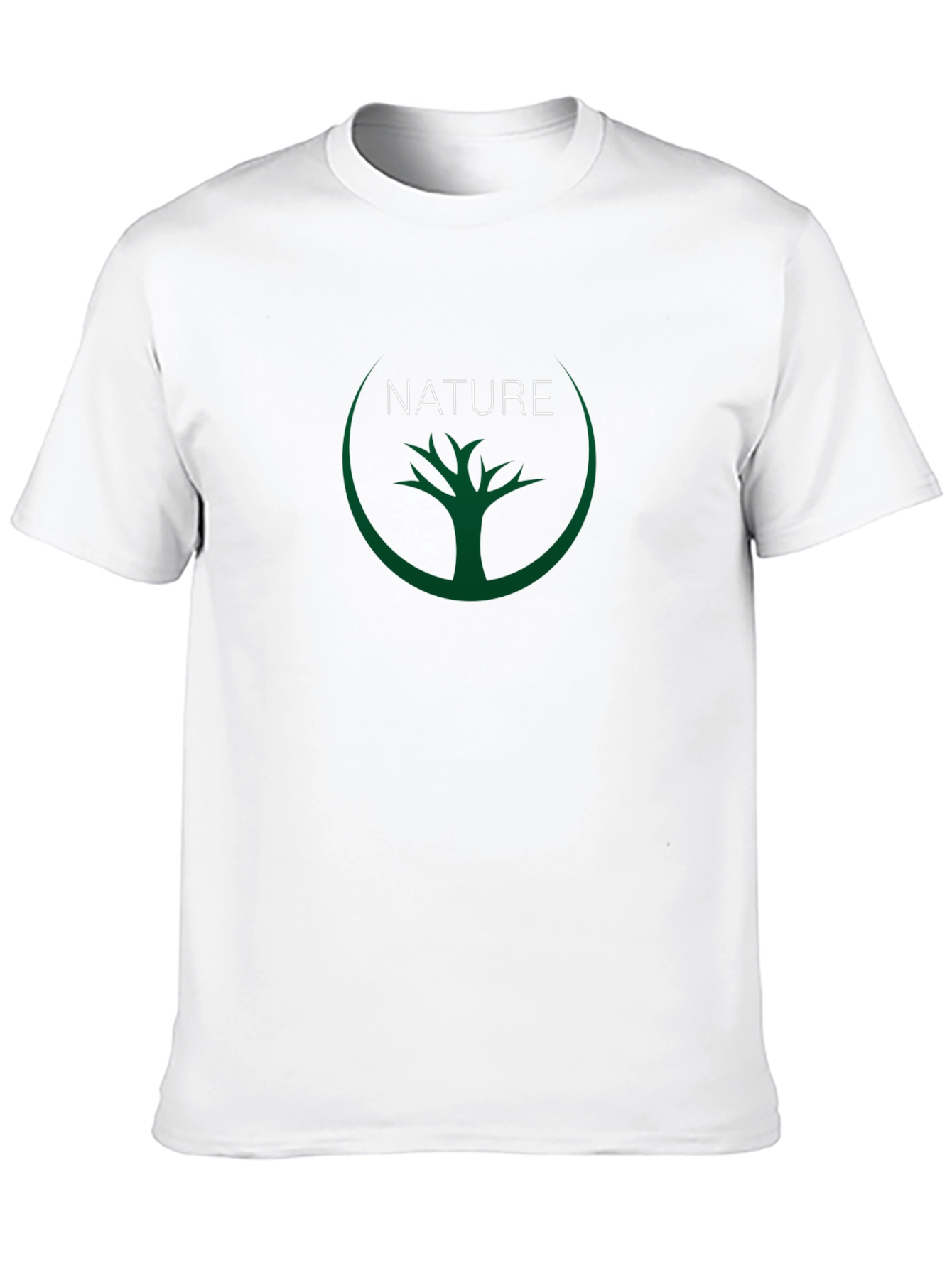 Nature Tree Graphic Black T-Shirt