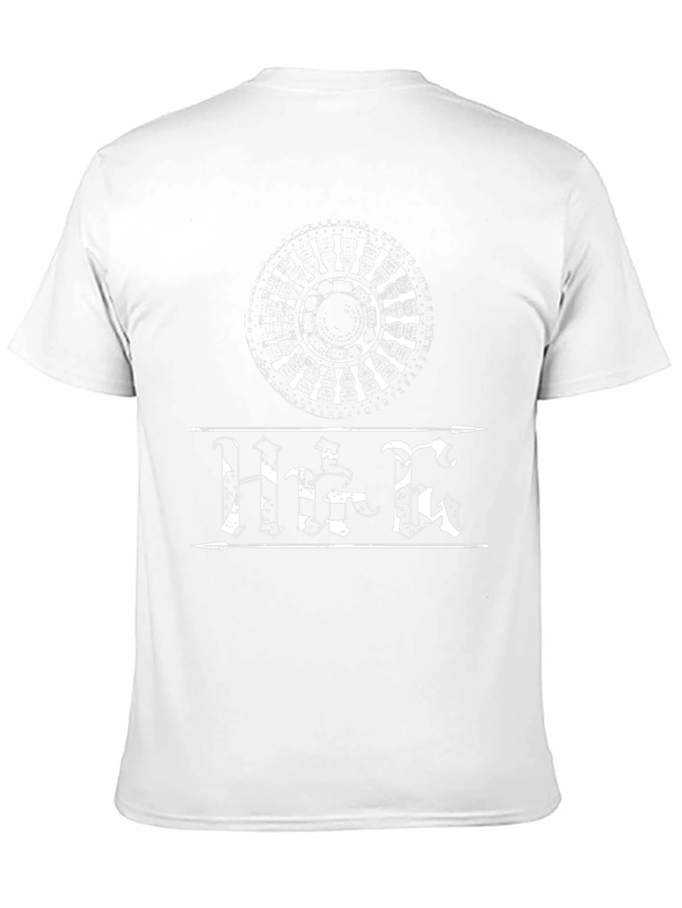 Black Graphic Tee - Helm of Awe Design