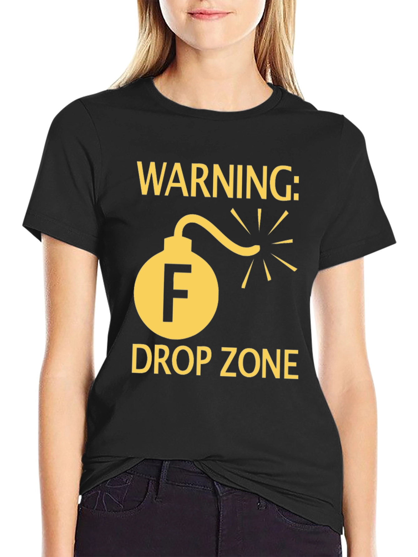 Warning F Drop Zone T-Shirt
