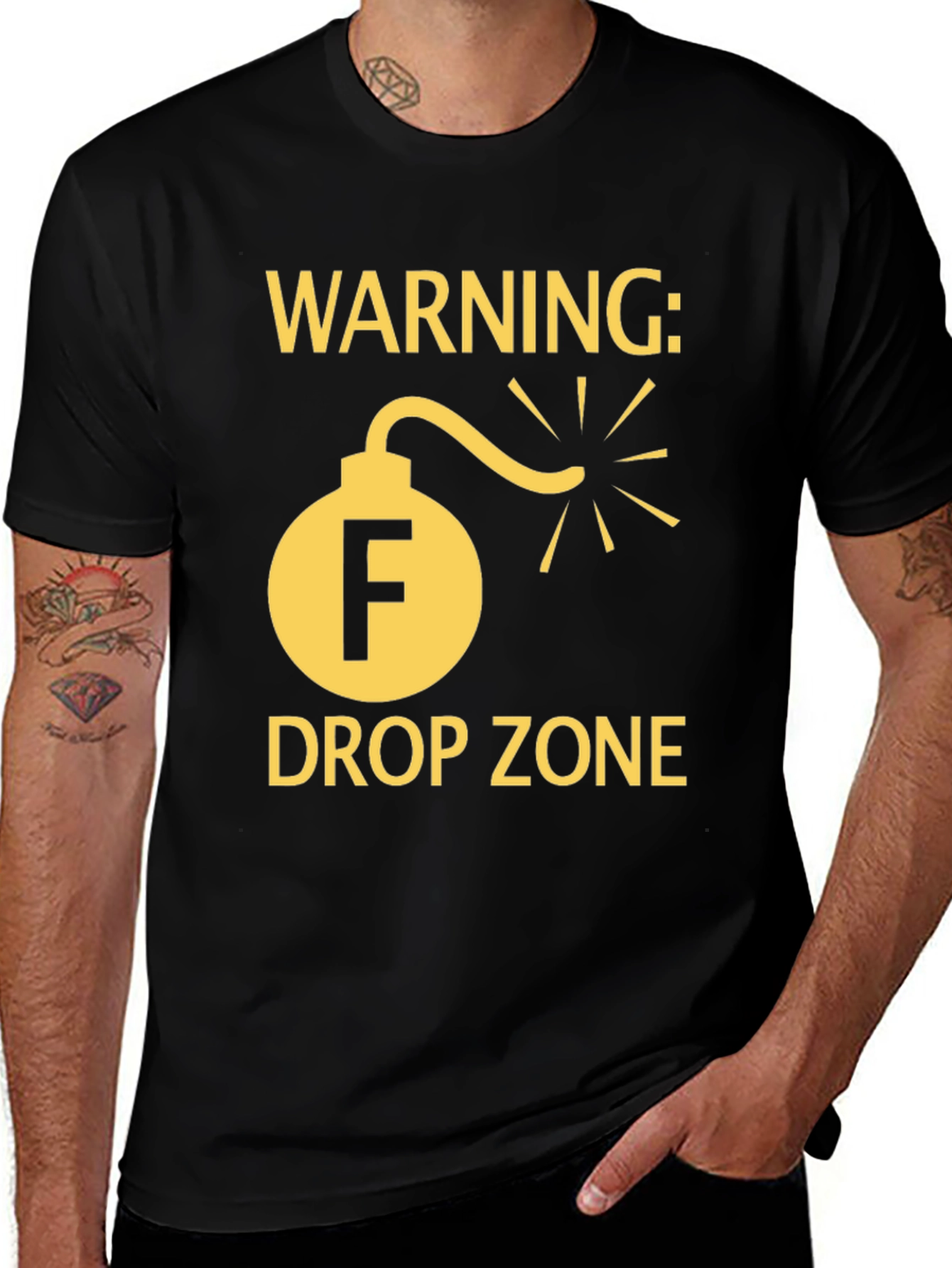Warning F Drop Zone T-Shirt