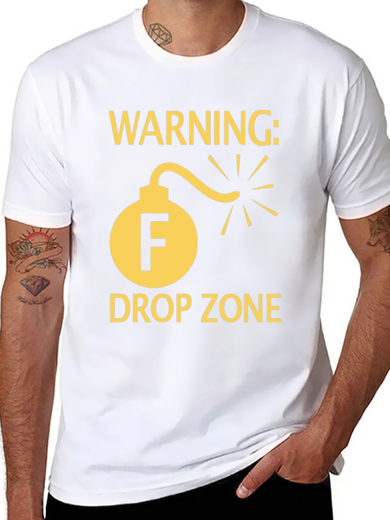 Warning F Drop Zone T-Shirt