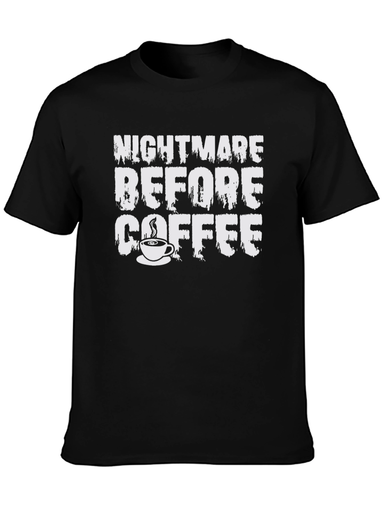 Nightmare Before Coffee T-Shirt - Black Graphic Tee