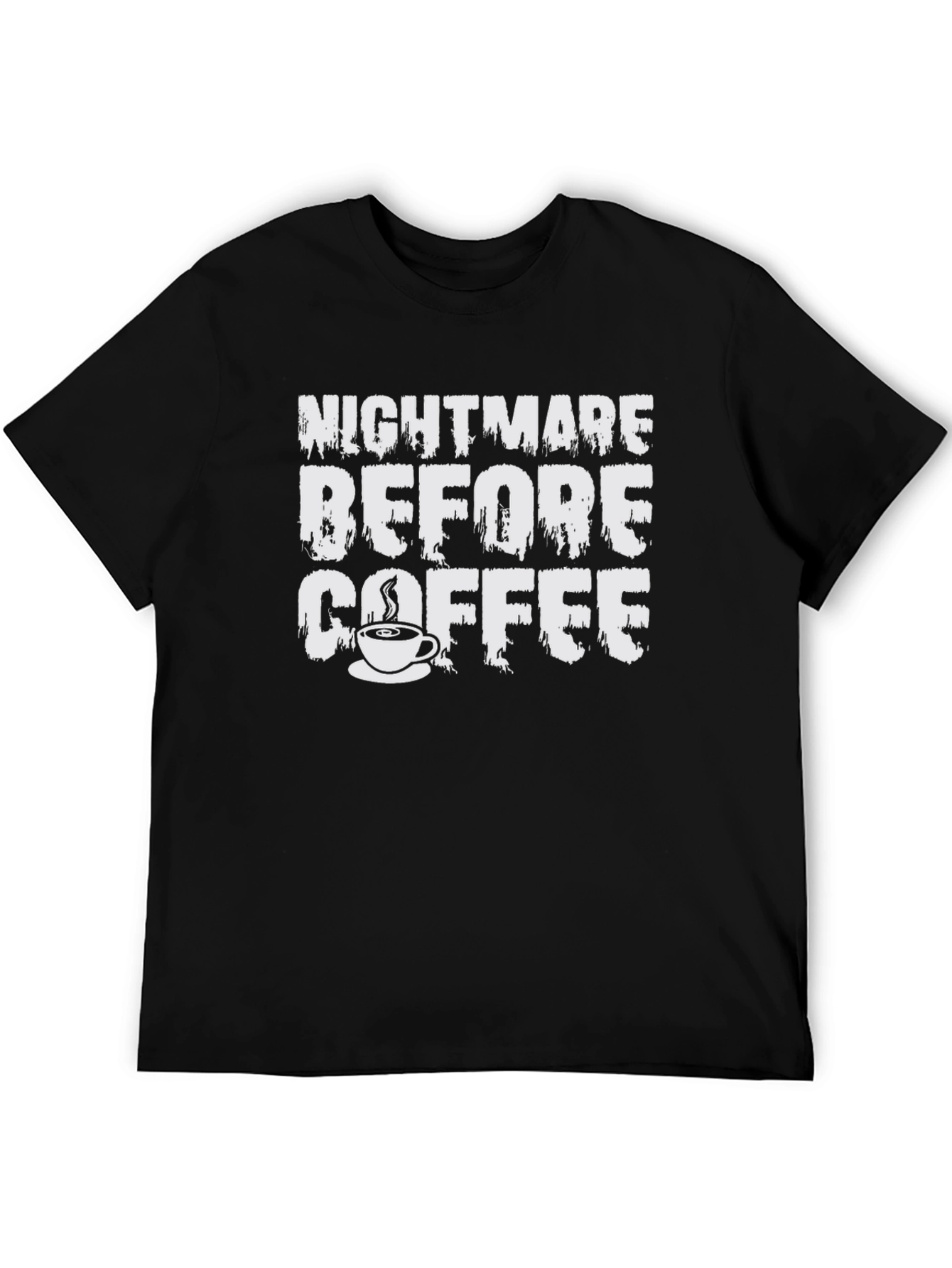Nightmare Before Coffee T-Shirt - Black Graphic Tee