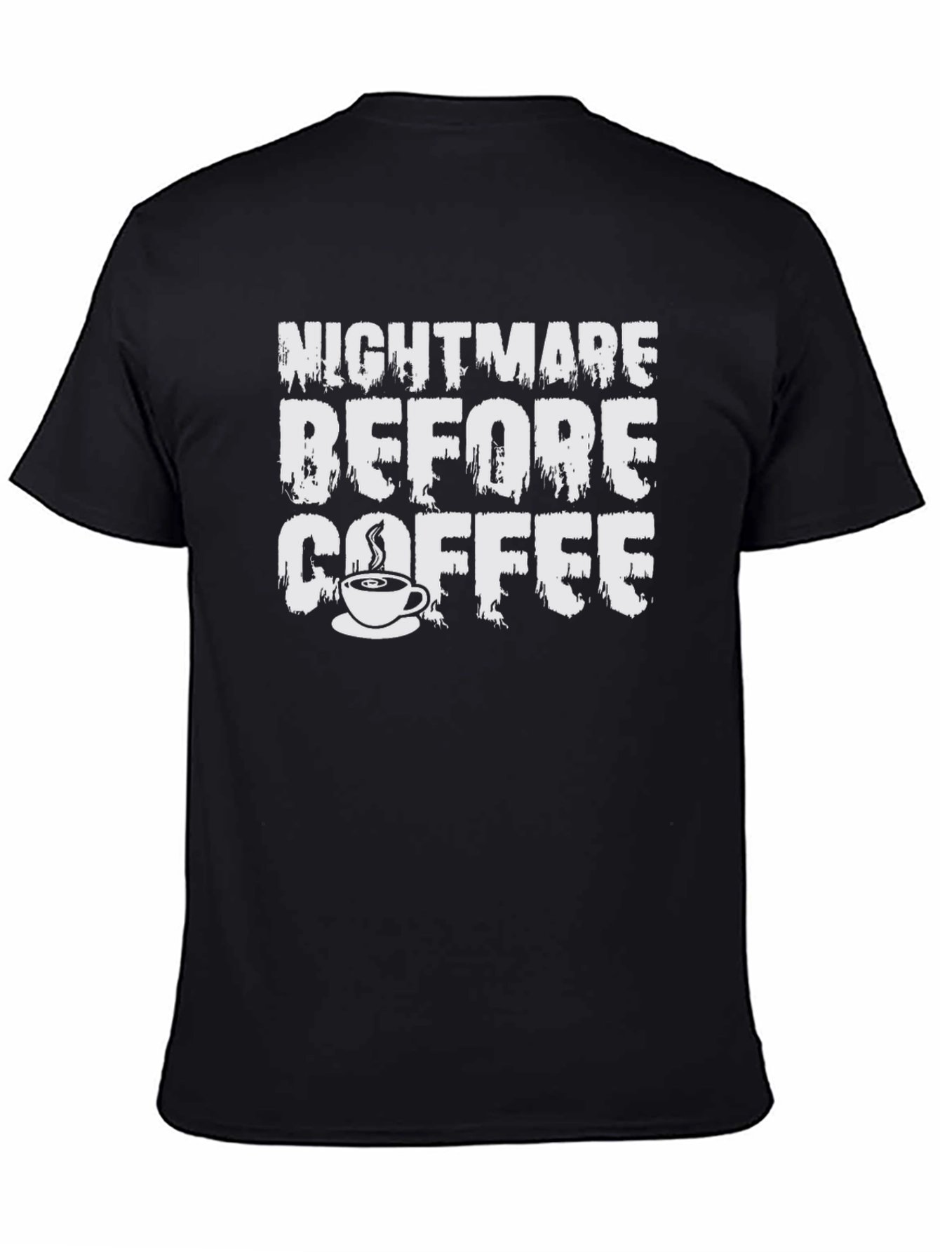 Nightmare Before Coffee T-Shirt - Black Graphic Tee