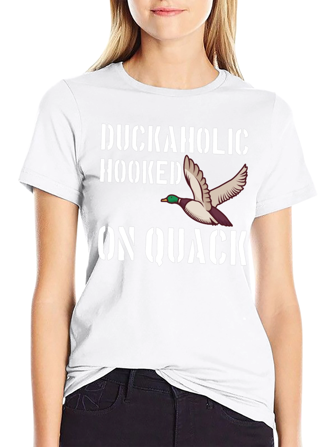 Duckaholic Hooked on Quack Graphic T-Shirt