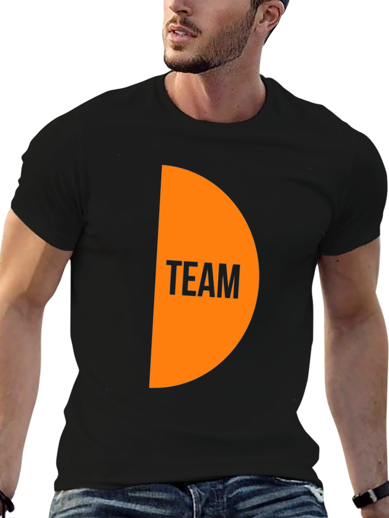 Team Graphic Black T-Shirt