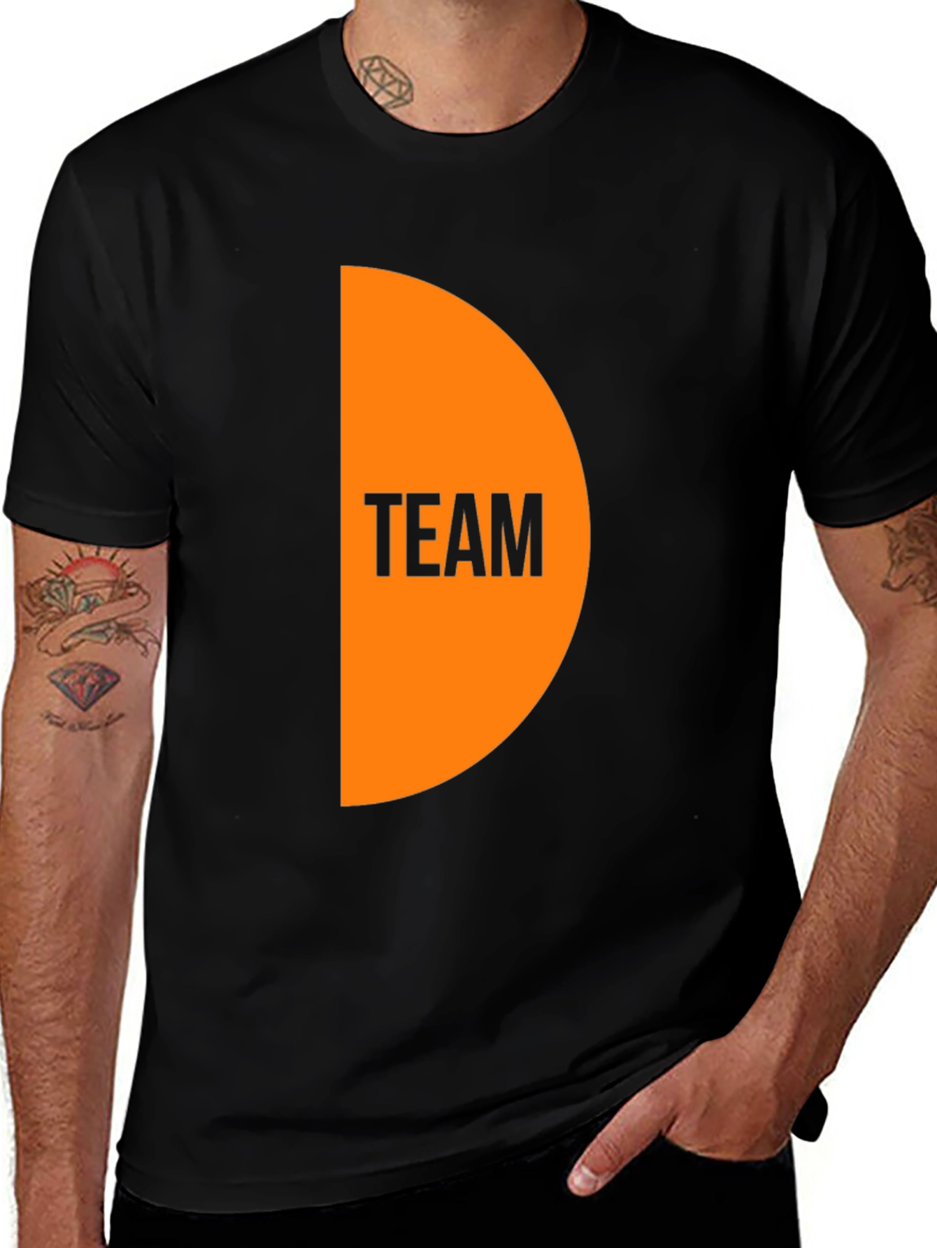 Team Graphic Black T-Shirt
