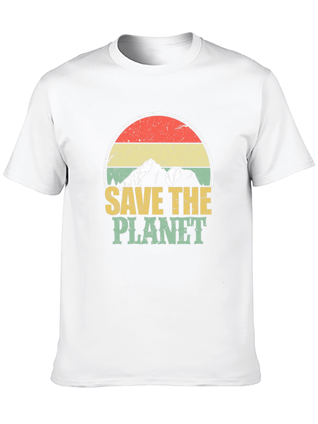 Retro Save the Planet Graphic T-Shirt