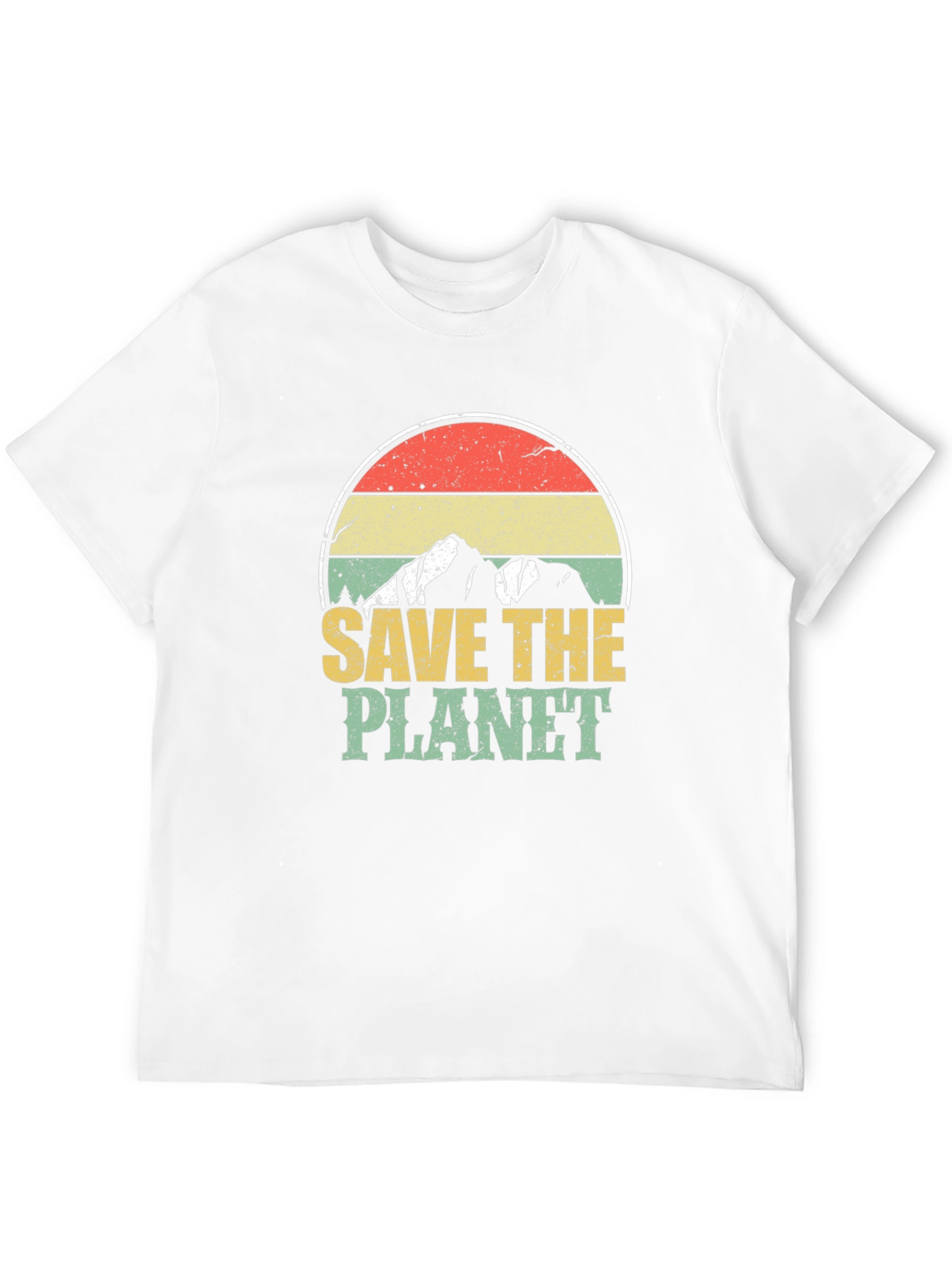 Retro Save the Planet Graphic T-Shirt
