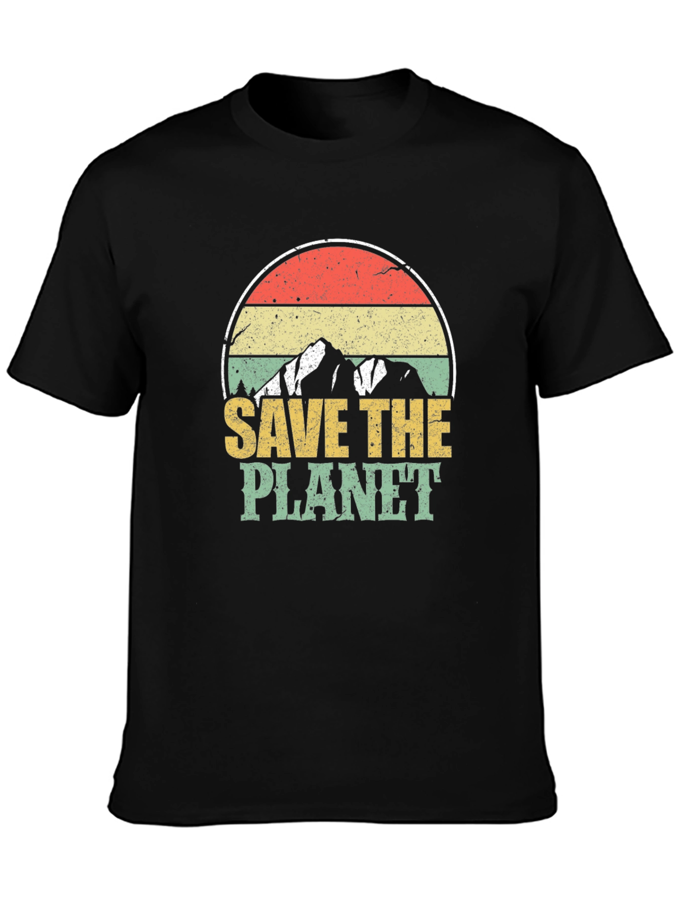 Retro Save the Planet Graphic T-Shirt