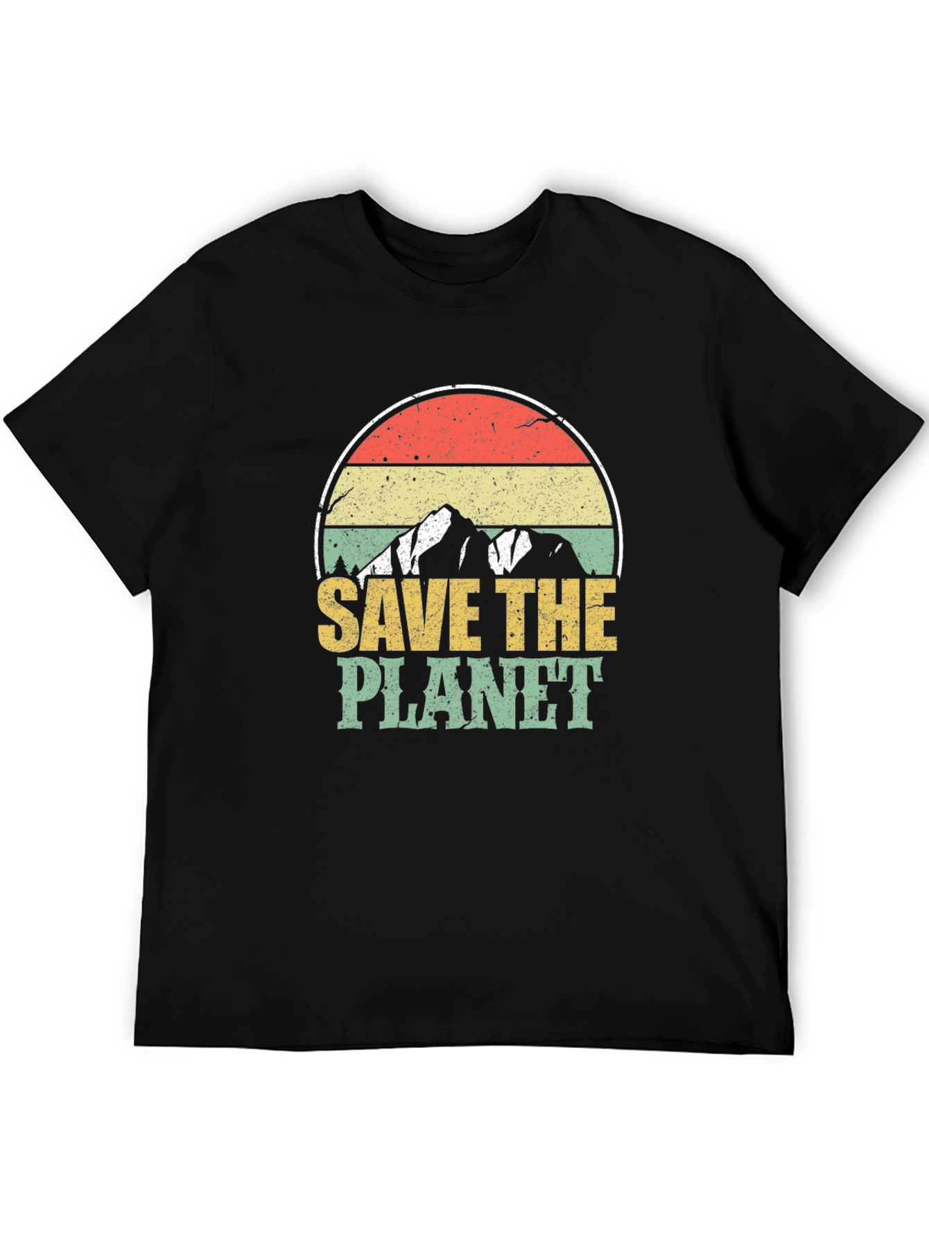 Retro Save the Planet Graphic T-Shirt