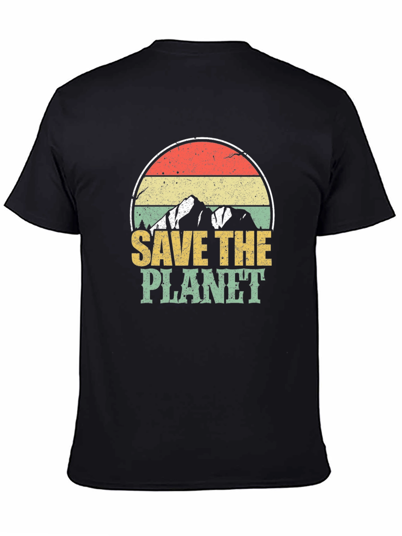 Retro Save the Planet Graphic T-Shirt