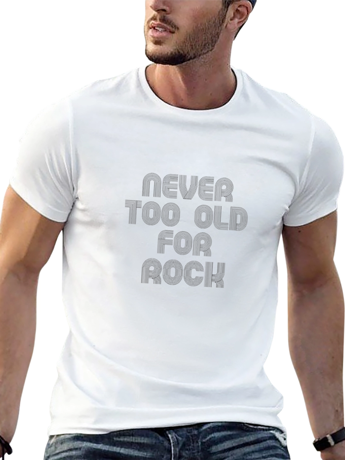 Never Too Old For Rock Graphic Tee