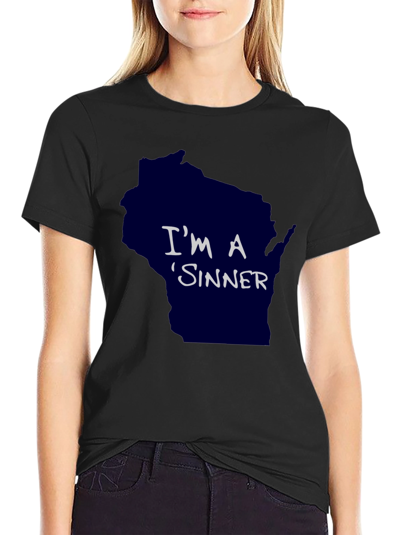 Im A Sinner Wisconsin Graphic T-Shirt
