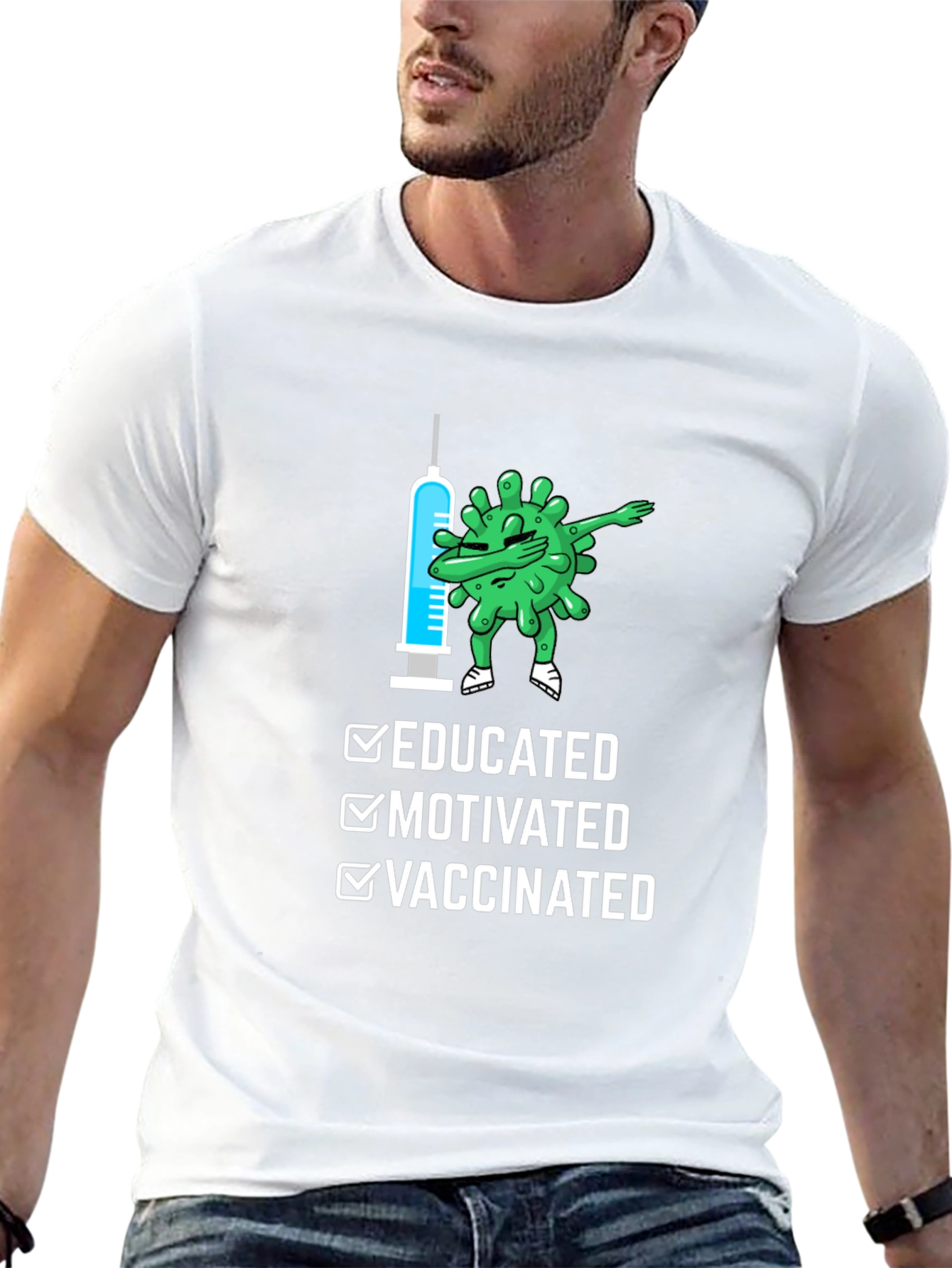 Educated Motivated Vaccinated T-Shirt