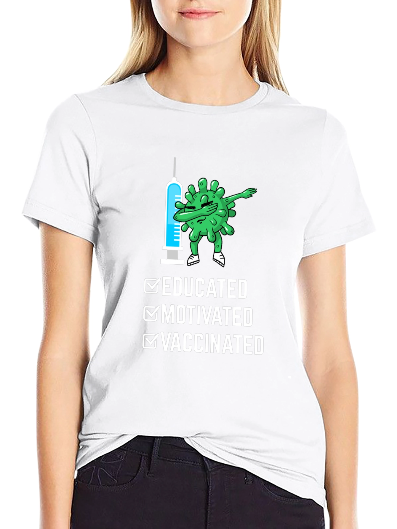 Educated Motivated Vaccinated T-Shirt