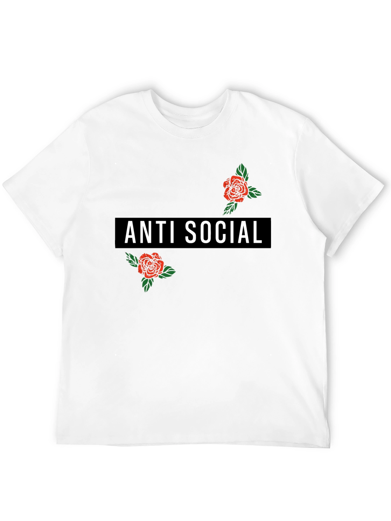 Anti Social Rose Graphic T-Shirt