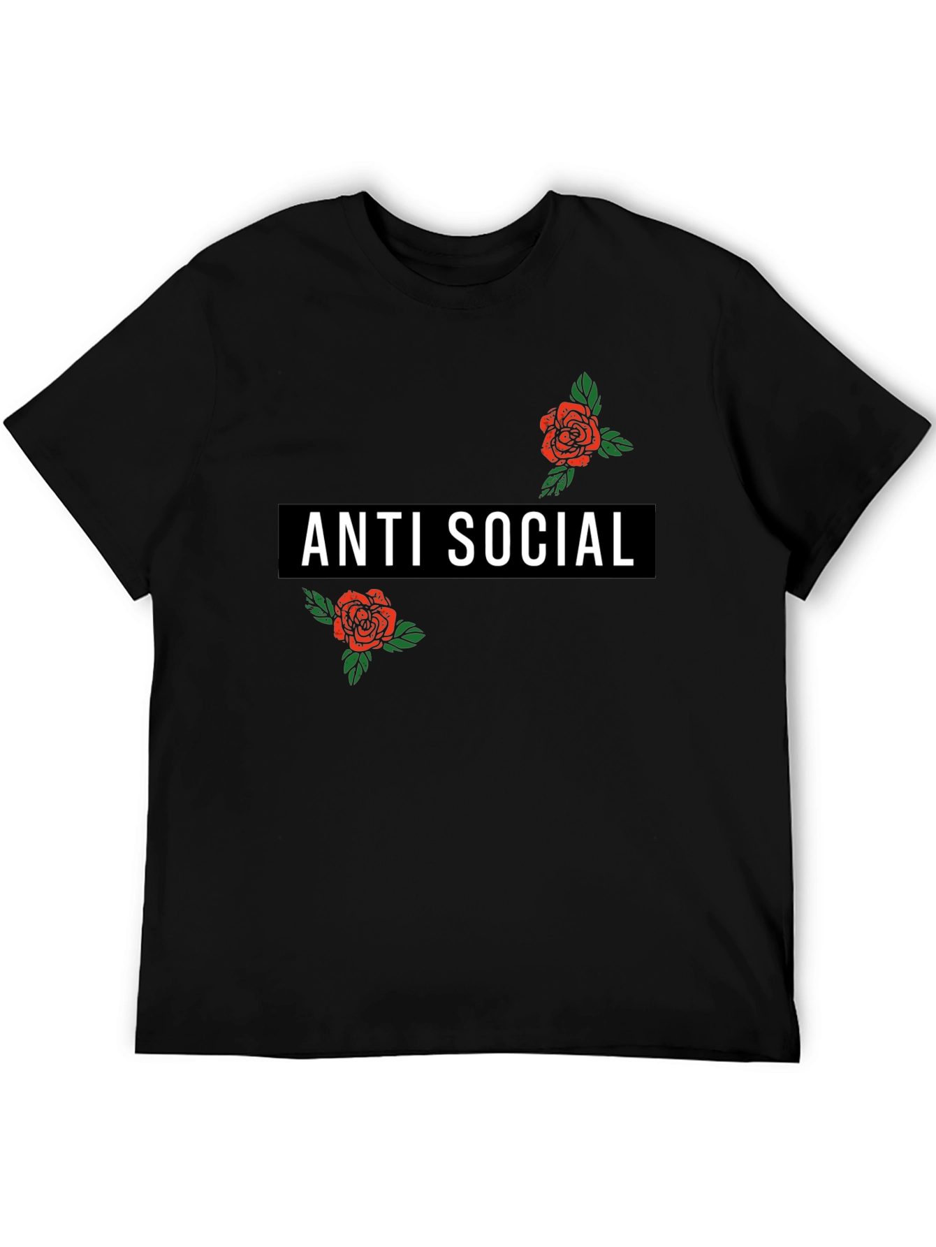 Anti Social Rose Graphic T-Shirt