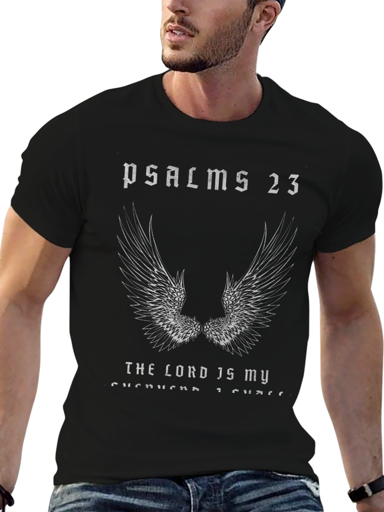 Psalms 23 Graphic T-Shirt - Christian Apparel