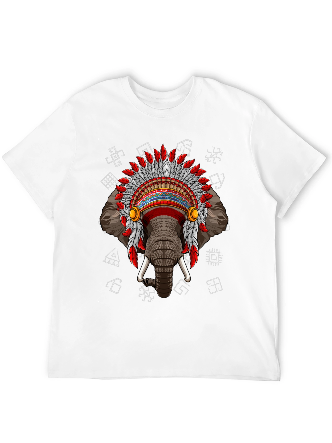 Elephant Indian Headdress T-Shirt