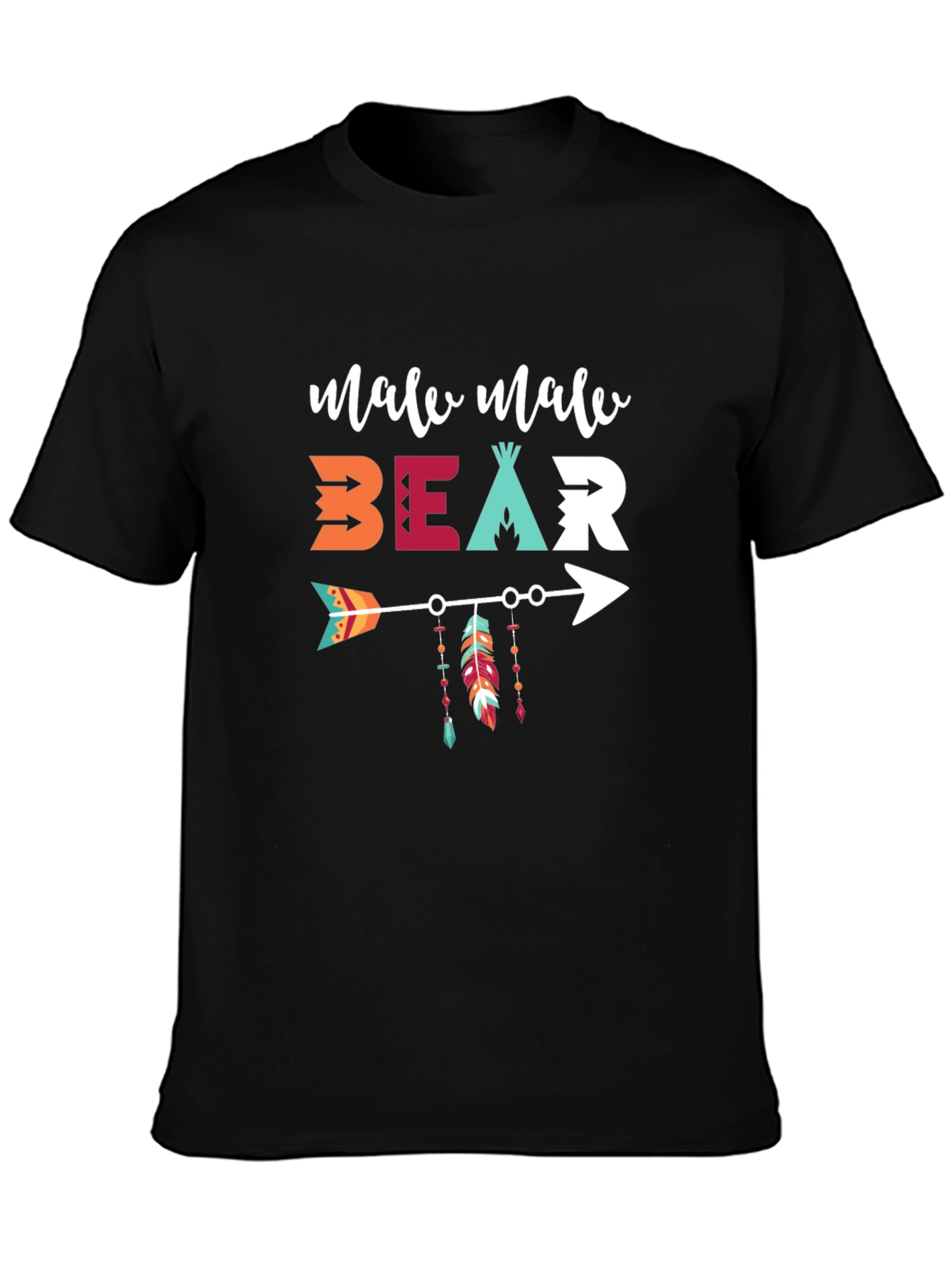 Male Male Bear Arrow T-Shirt
