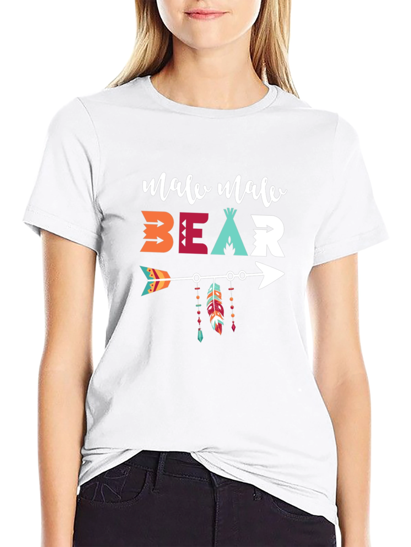 Male Male Bear Arrow T-Shirt