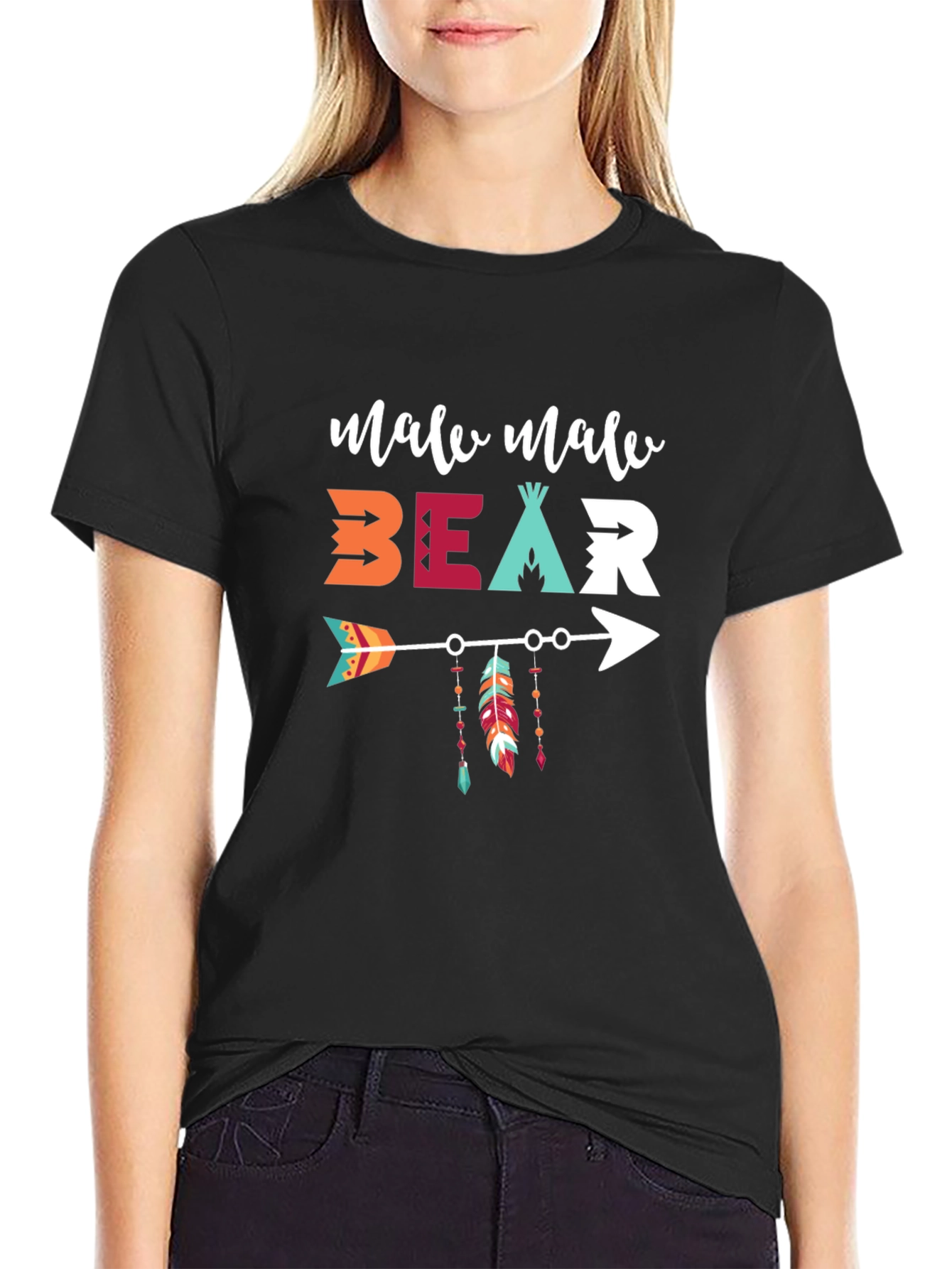 Male Male Bear Arrow T-Shirt