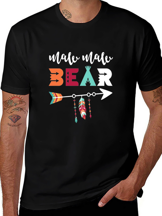Male Male Bear Arrow T-Shirt