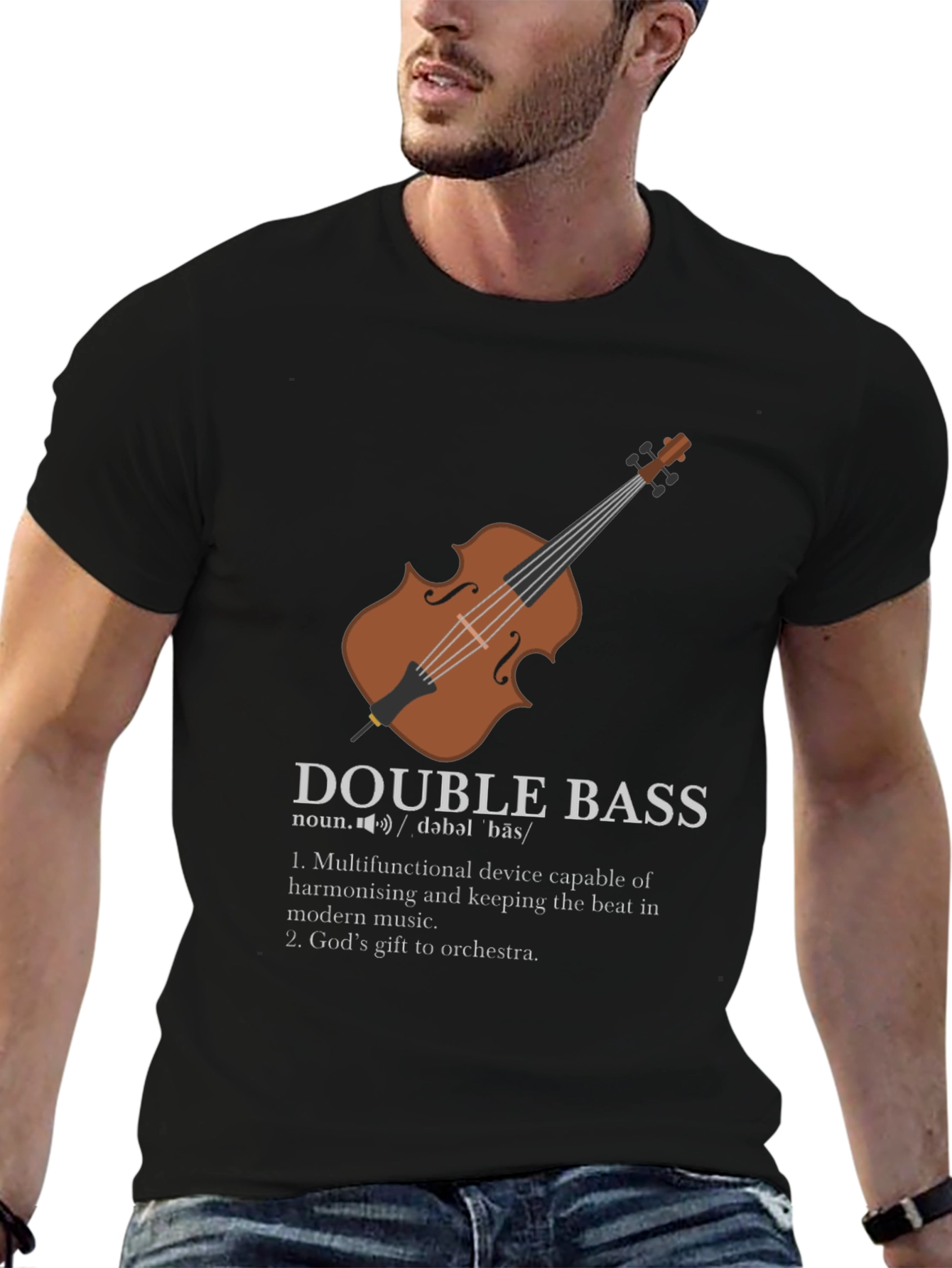 Double Bass Definition Graphic T-Shirt