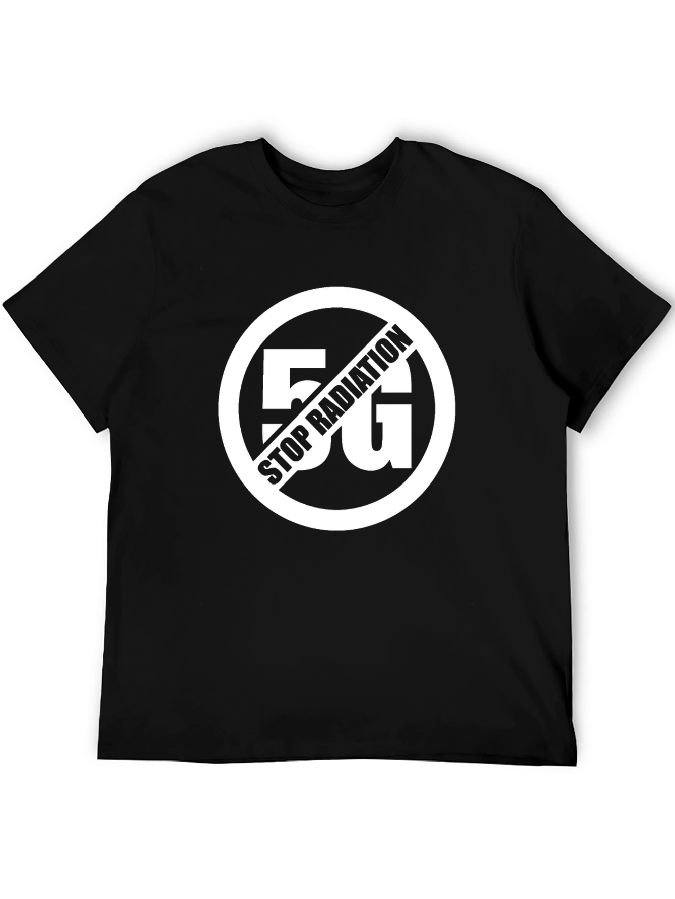 Stop 5G Radiation T-Shirt - Black Anti-Radiation Tee