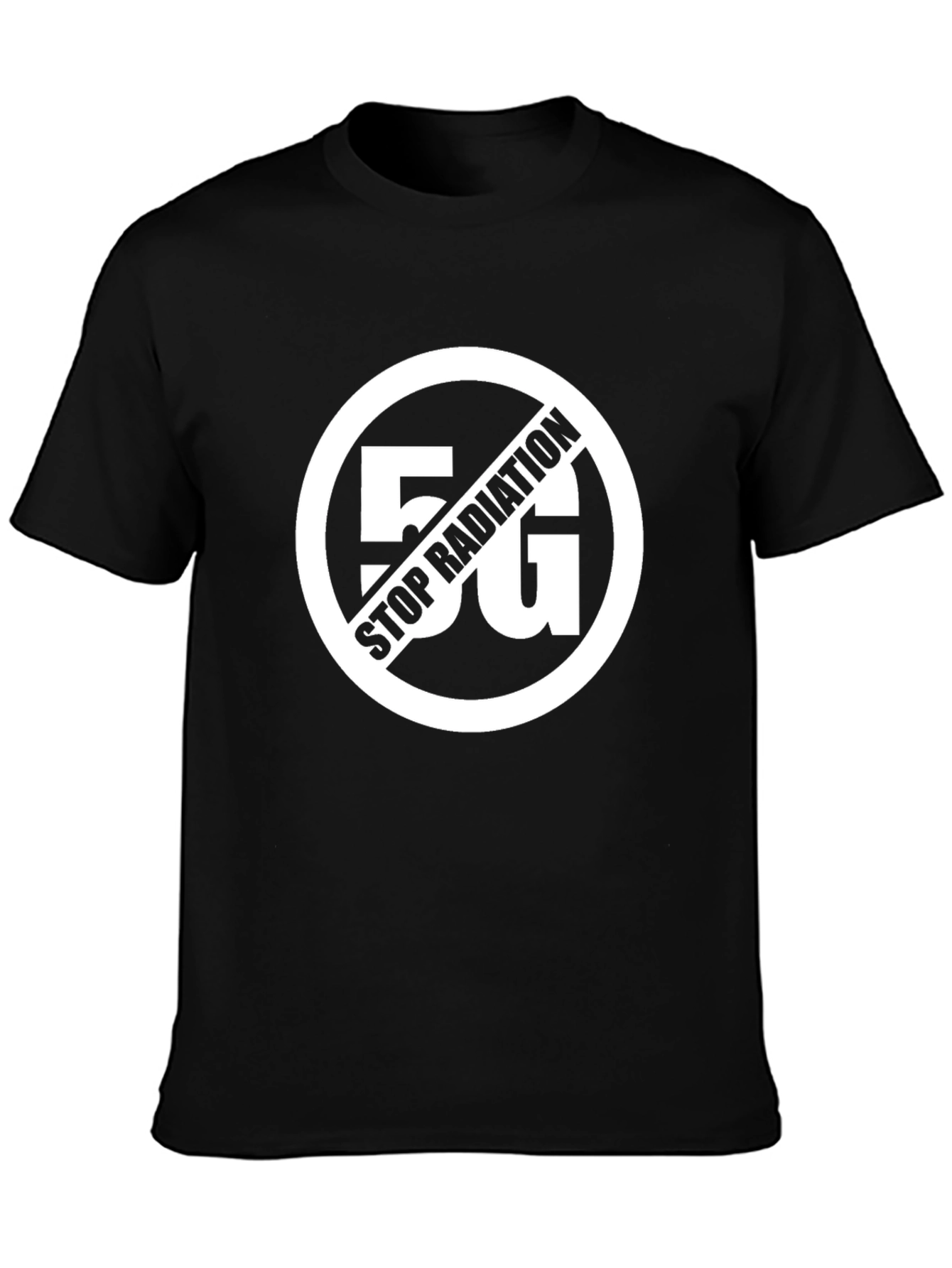 Stop 5G Radiation T-Shirt - Black Anti-Radiation Tee
