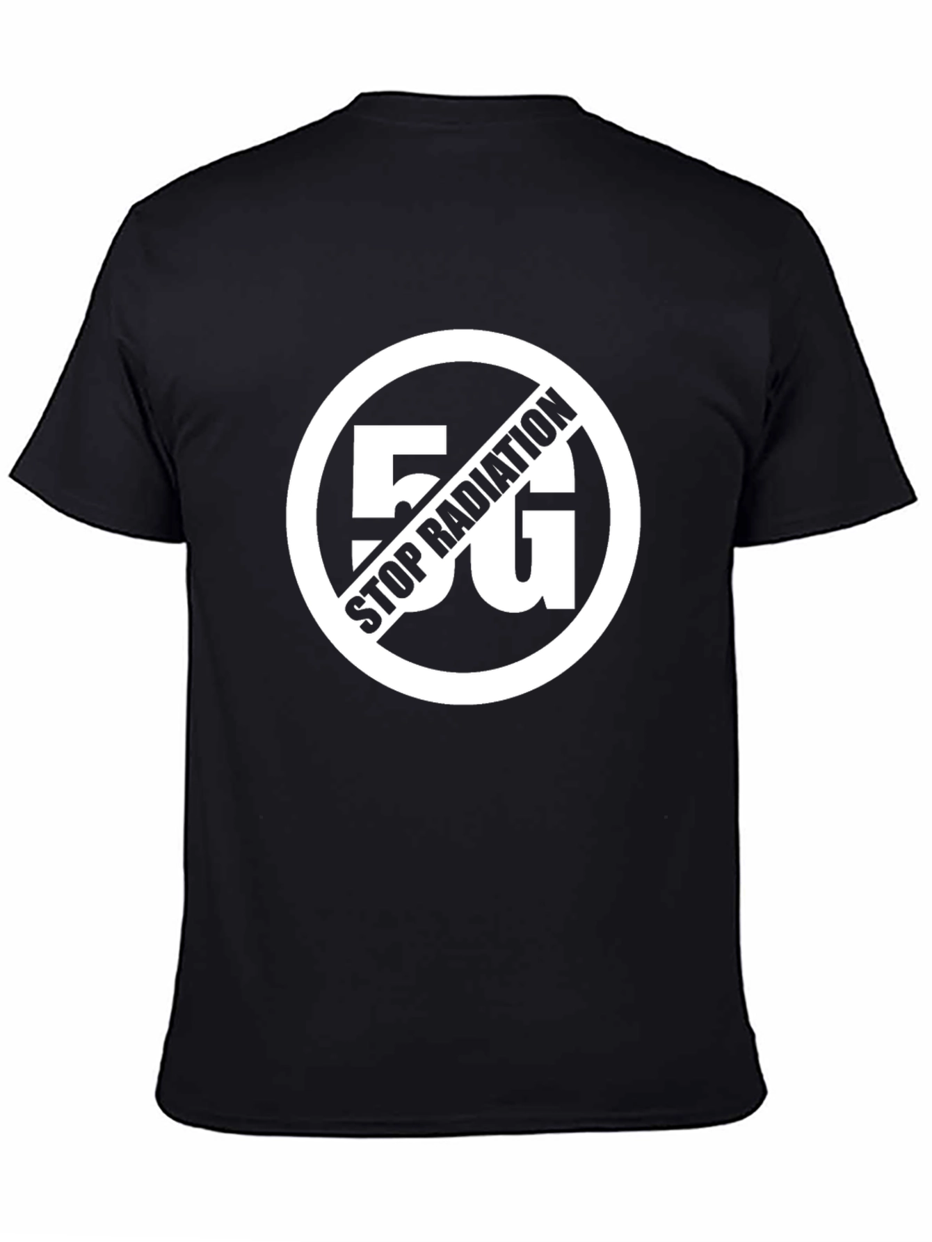 Stop 5G Radiation T-Shirt - Black Anti-Radiation Tee