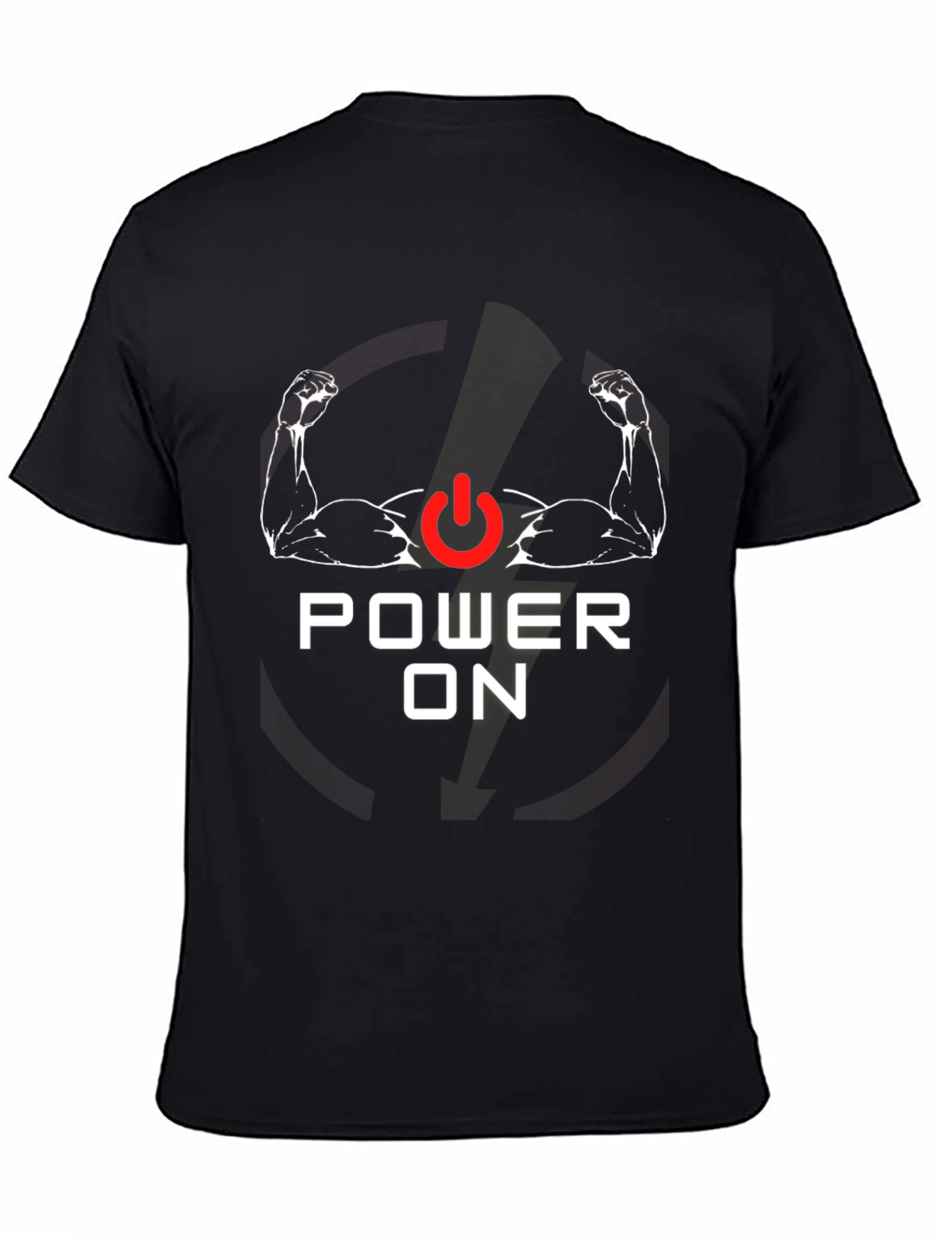 Power On Graphic Tee - Gym Motivation Shirt