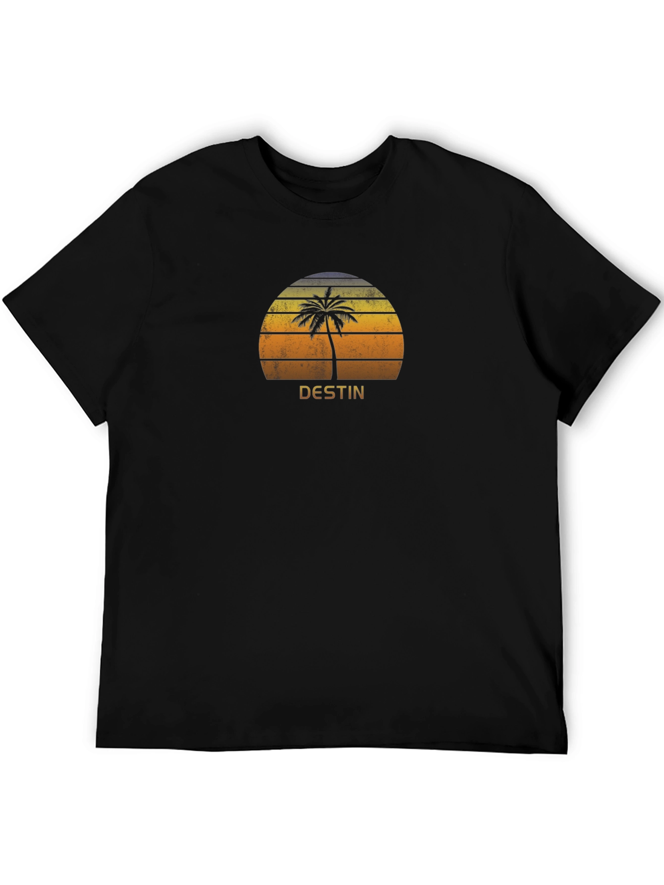 Destin Palm Tree Sunset Graphic T-Shirt