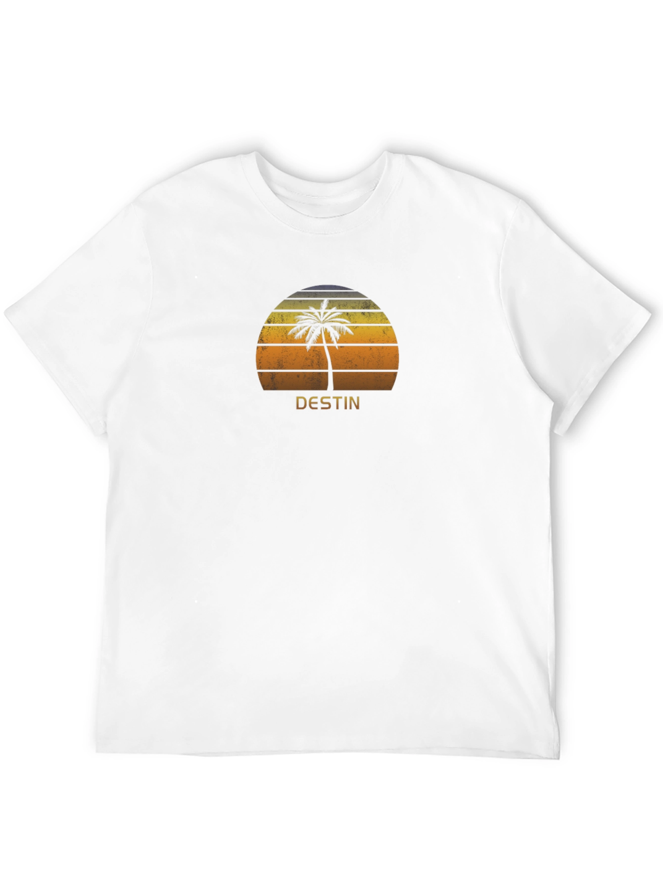 Destin Palm Tree Sunset Graphic T-Shirt