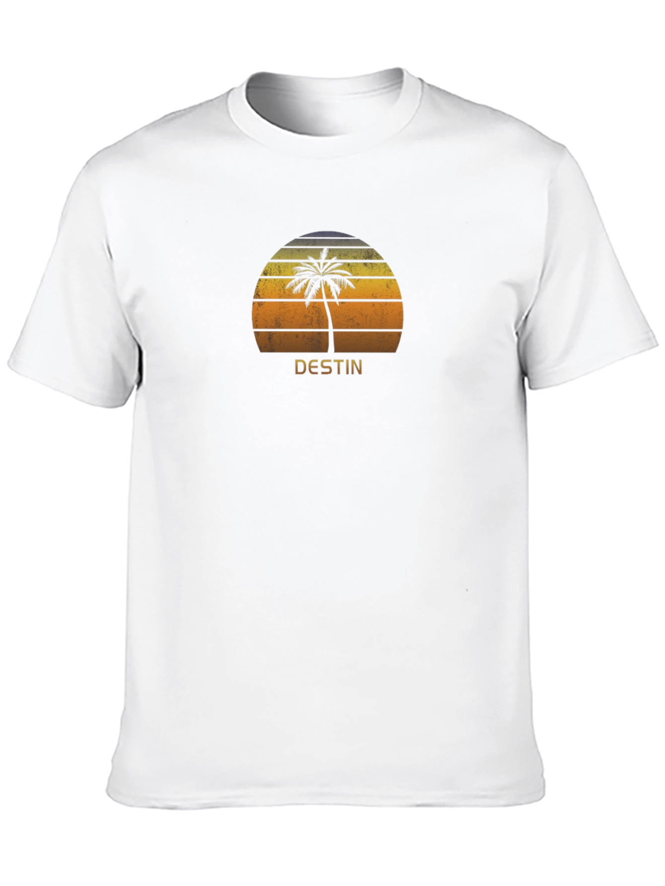 Destin Palm Tree Sunset Graphic T-Shirt