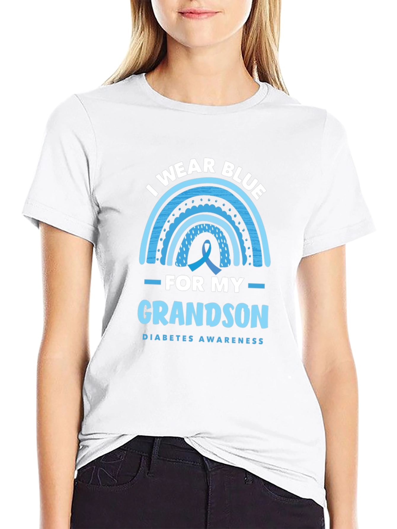Diabetes Awareness Grandson T-Shirt