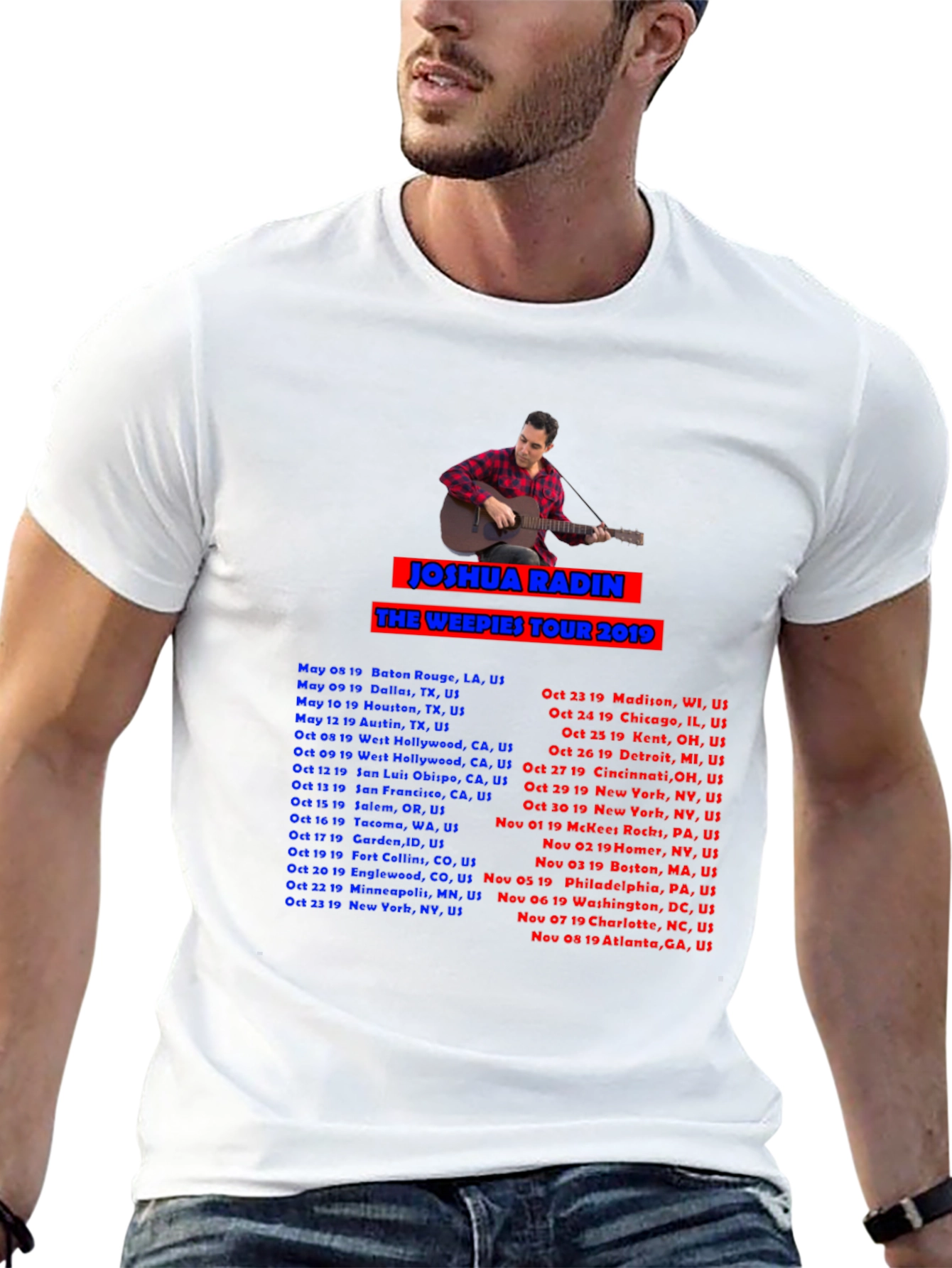 Joshua Radin 2019 Tour T-Shirt